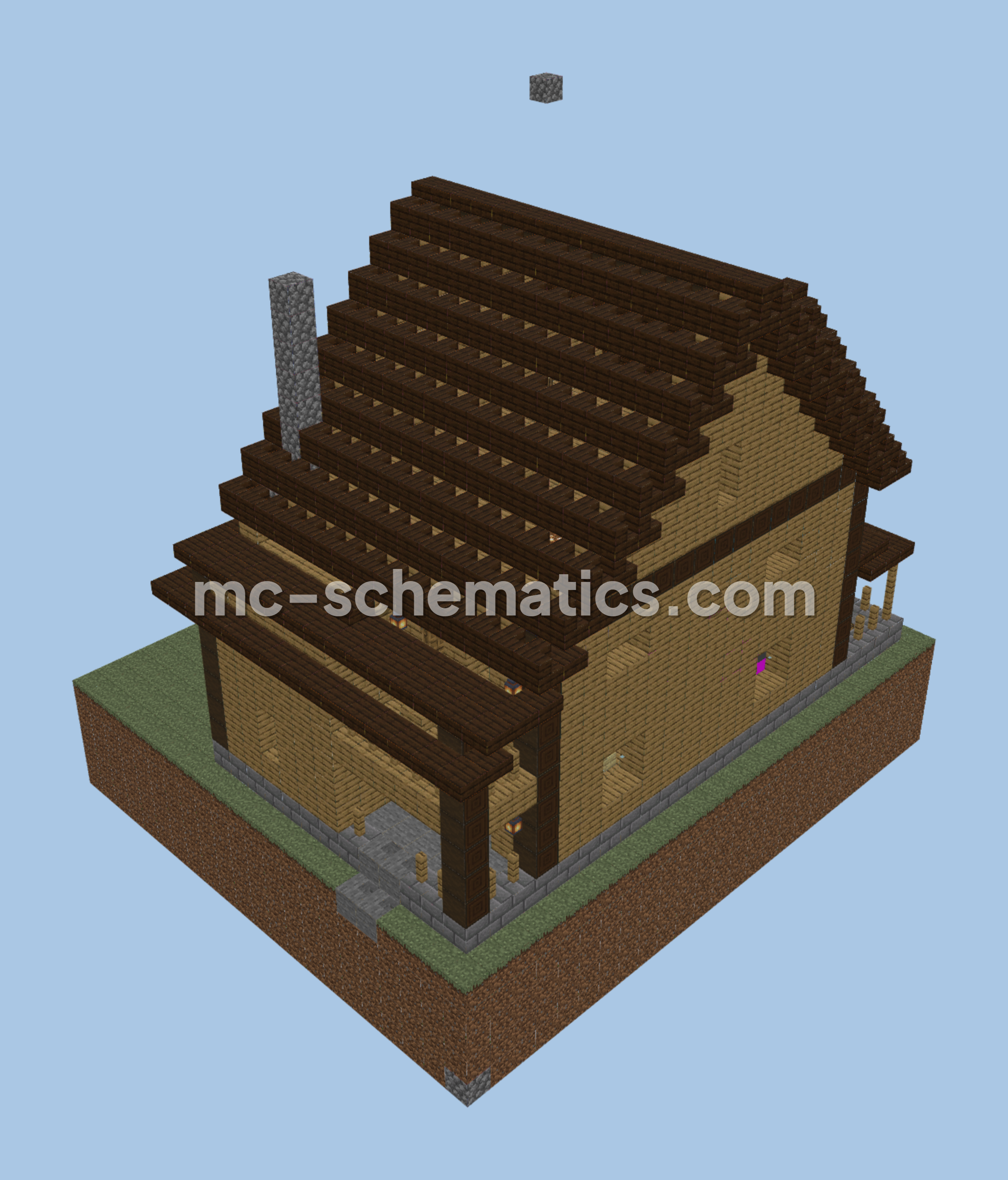 1930s Sears Style House Minecraft schematic preview