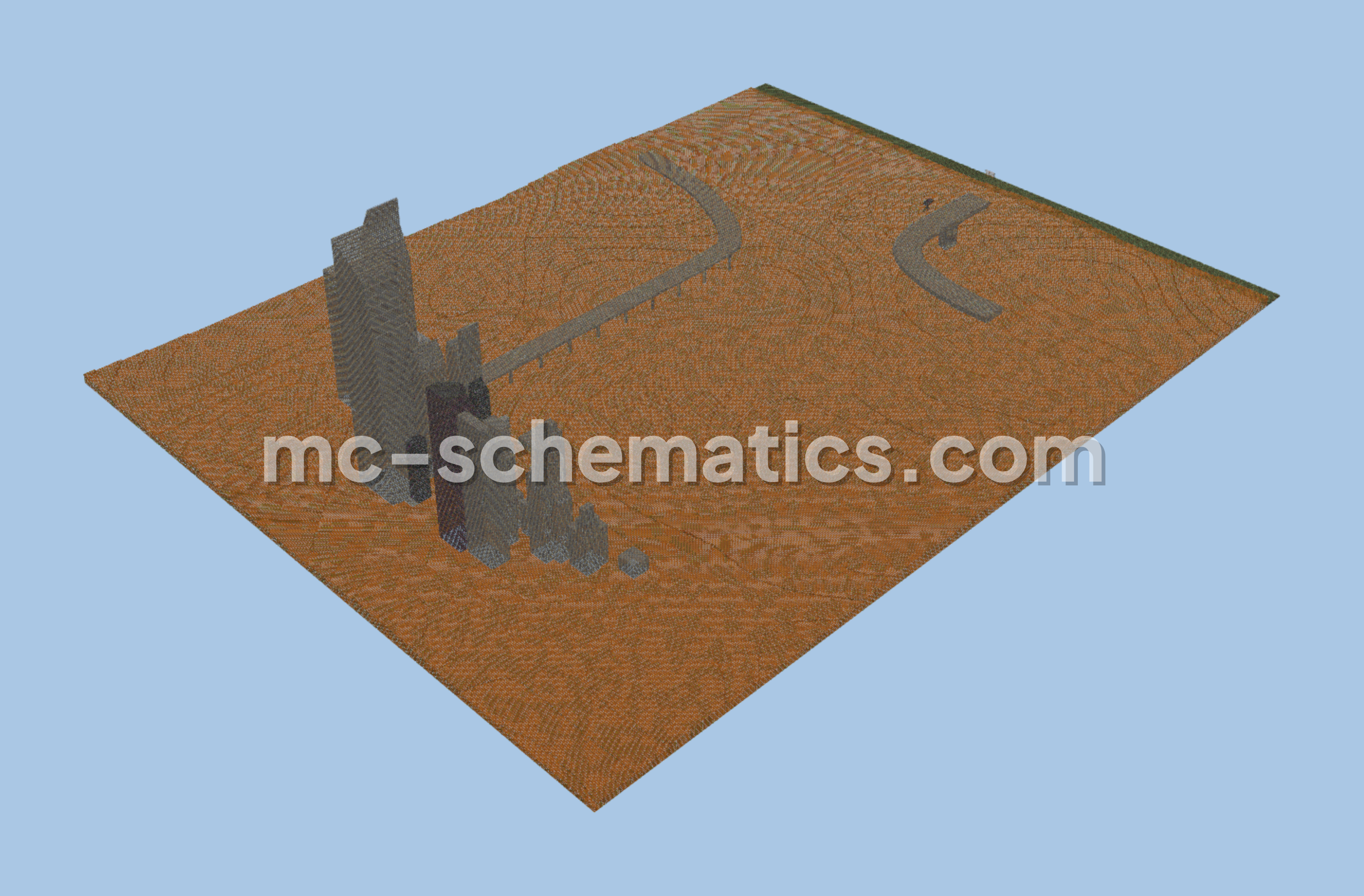 2049 Desert City Build Minecraft schematic preview