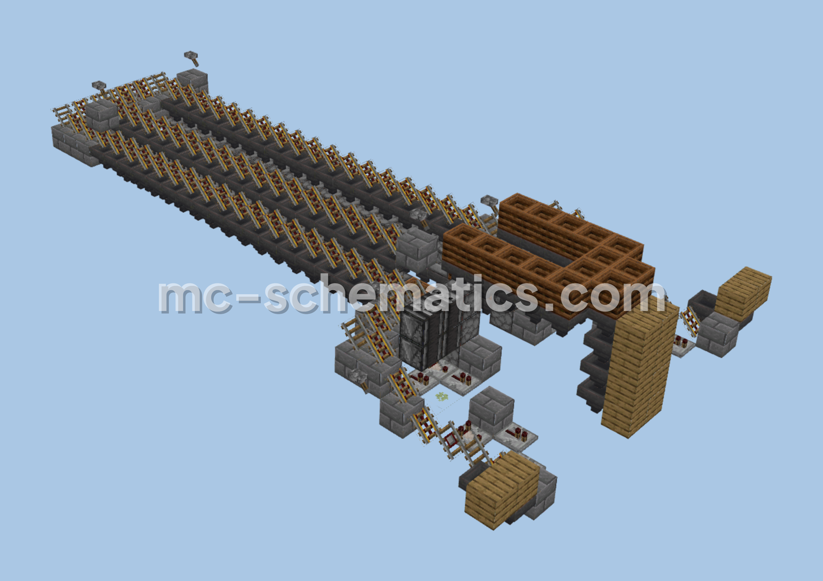 34-Stove Automatic Oven Minecraft schematic preview