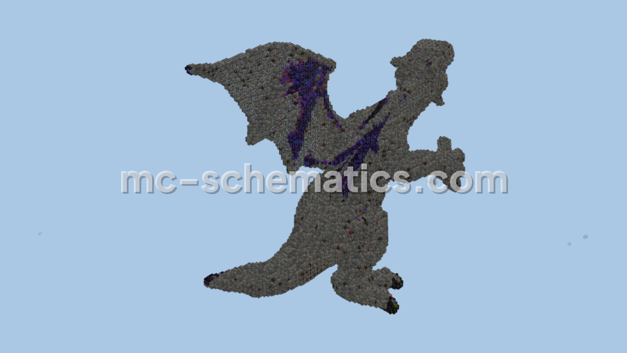 3D Dragon Spike Fantasy Structure Minecraft Schematic Minecraft schematic