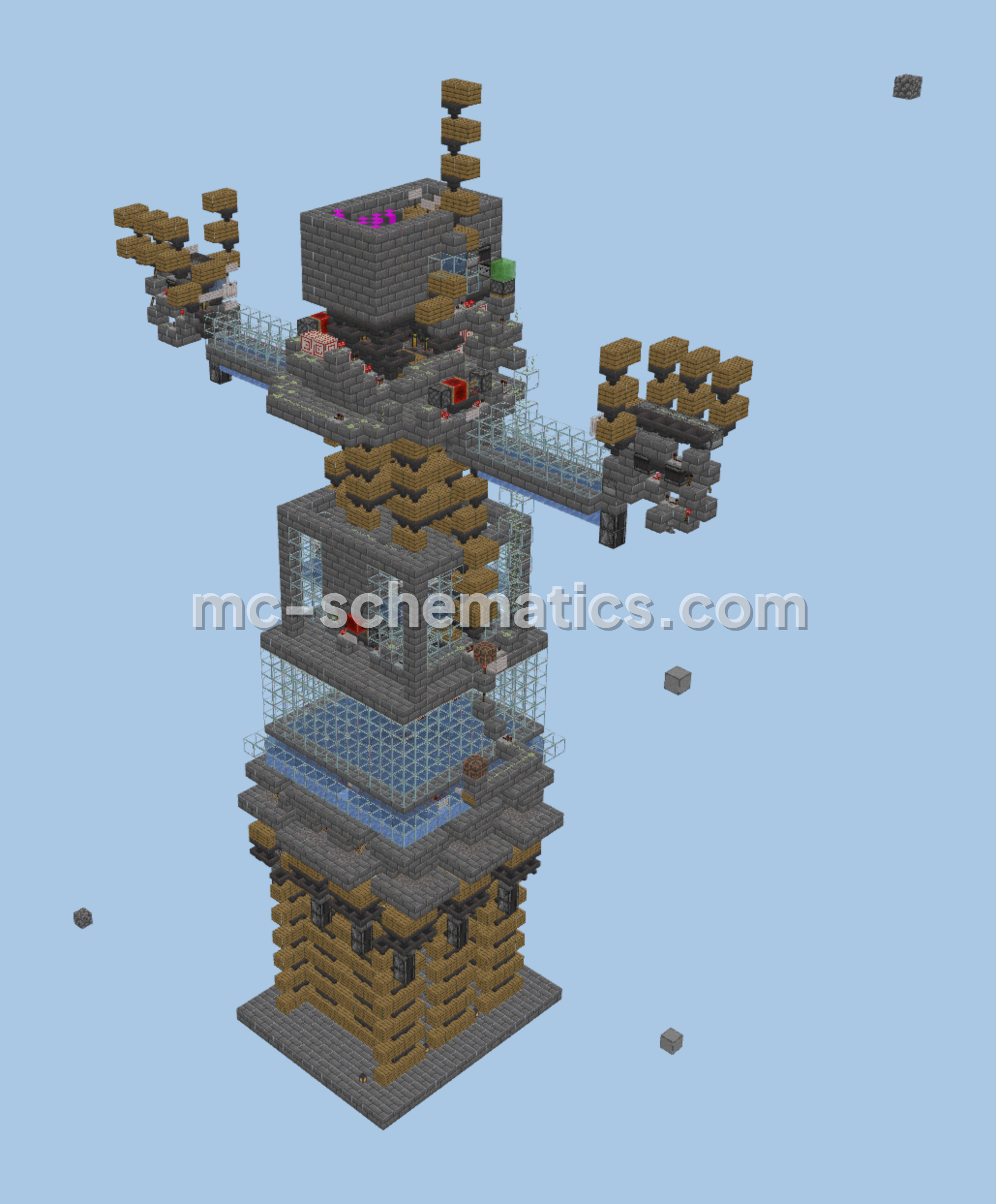 4-Chunk Slime Farm with Armadillo Mechanics Minecraft schematic