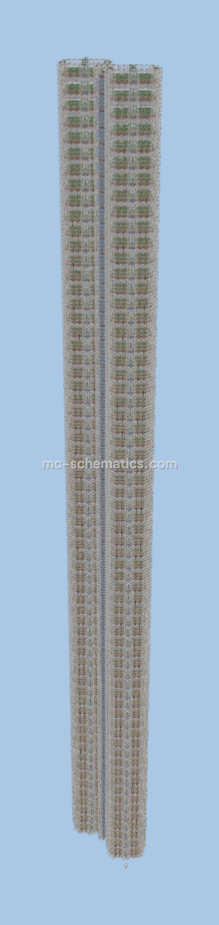 64 Floor Mega Automatic Redstone Farm Minecraft schematic preview