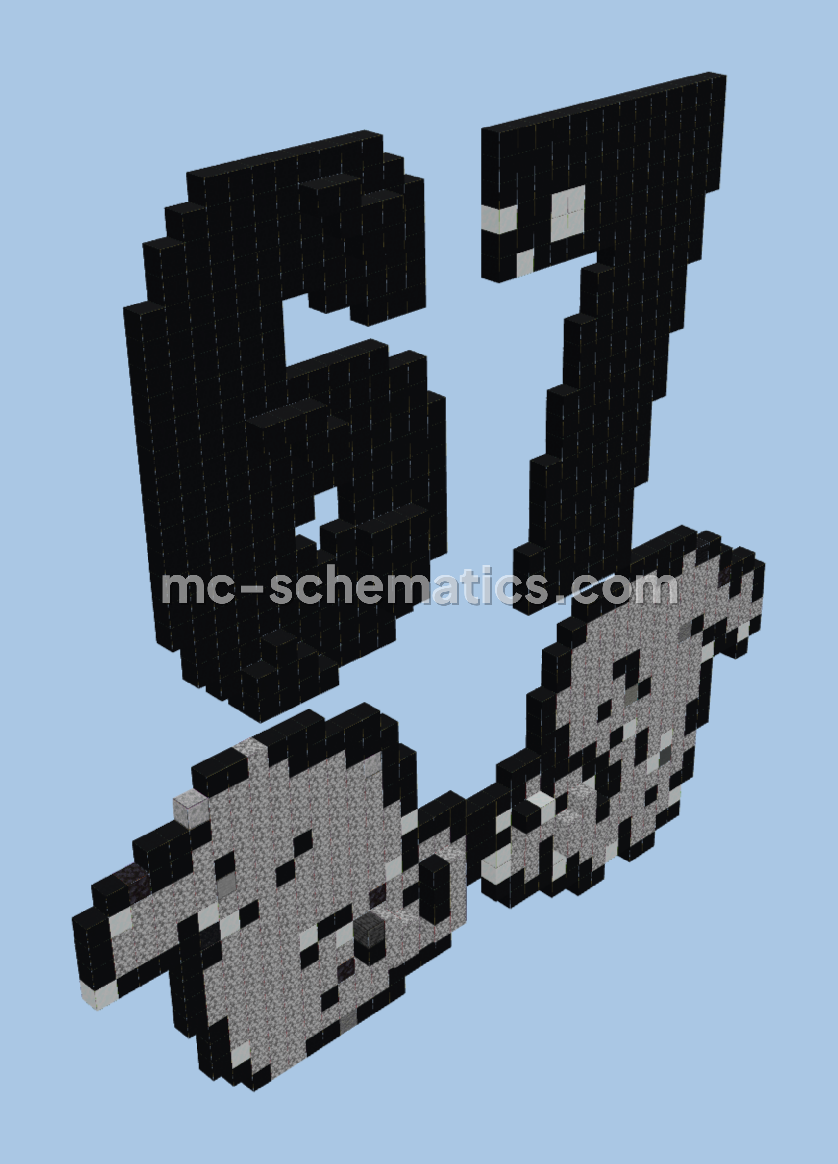 67 Meme Build Minecraft schematic preview