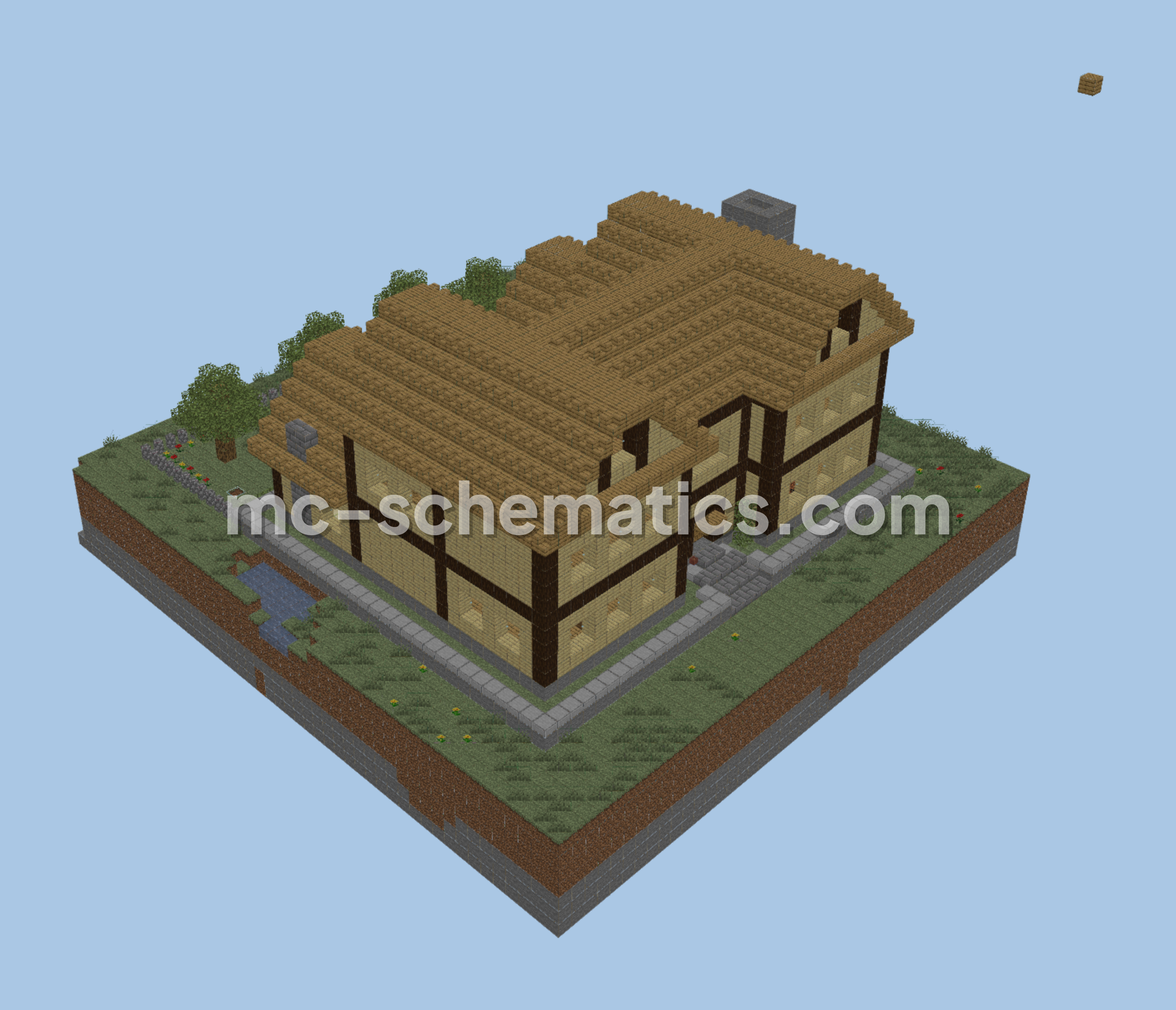A Large Dream House For Survival Minecraft schematic preview
