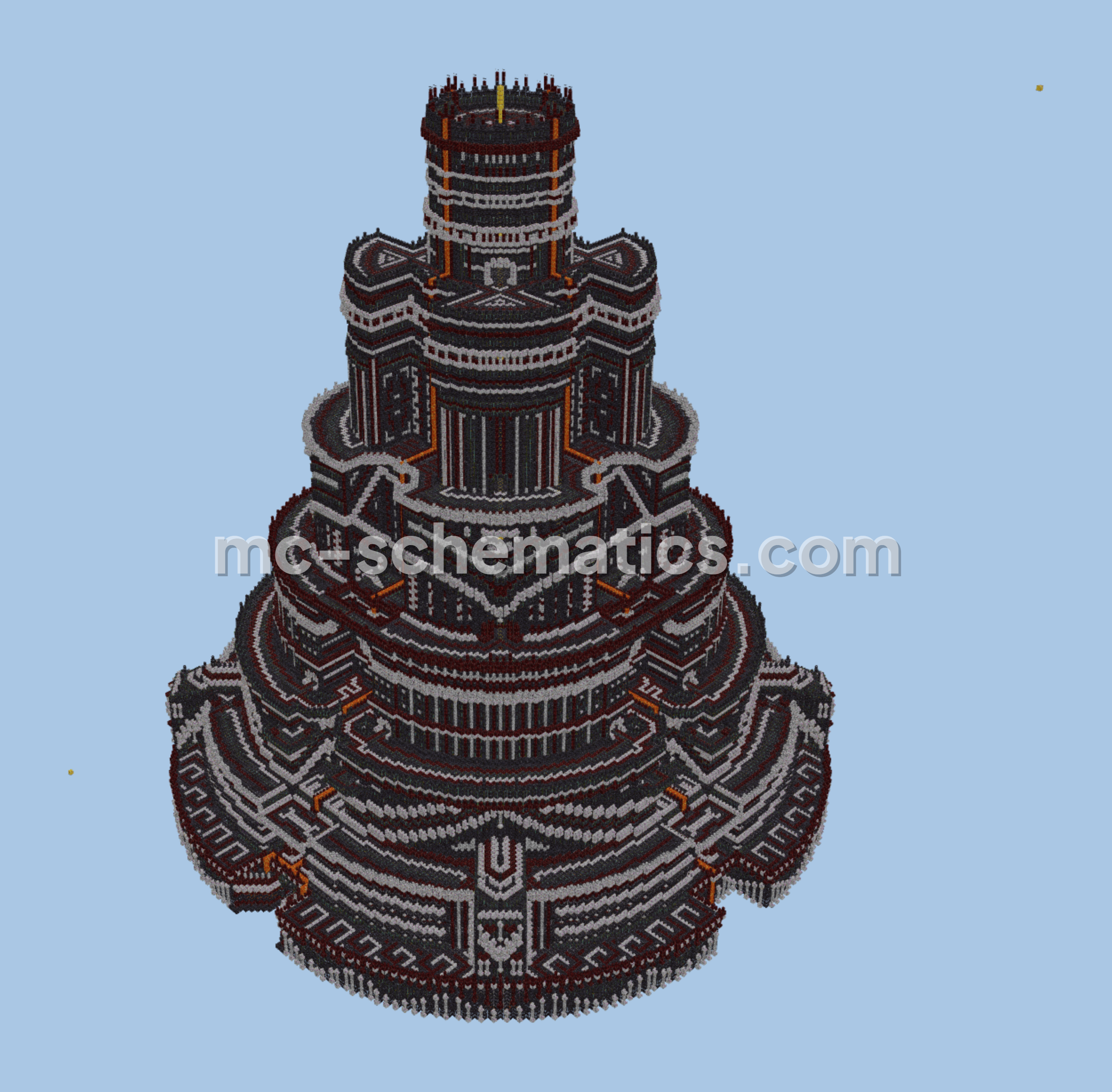 Absolute Bastion Sky Tower Minecraft schematic