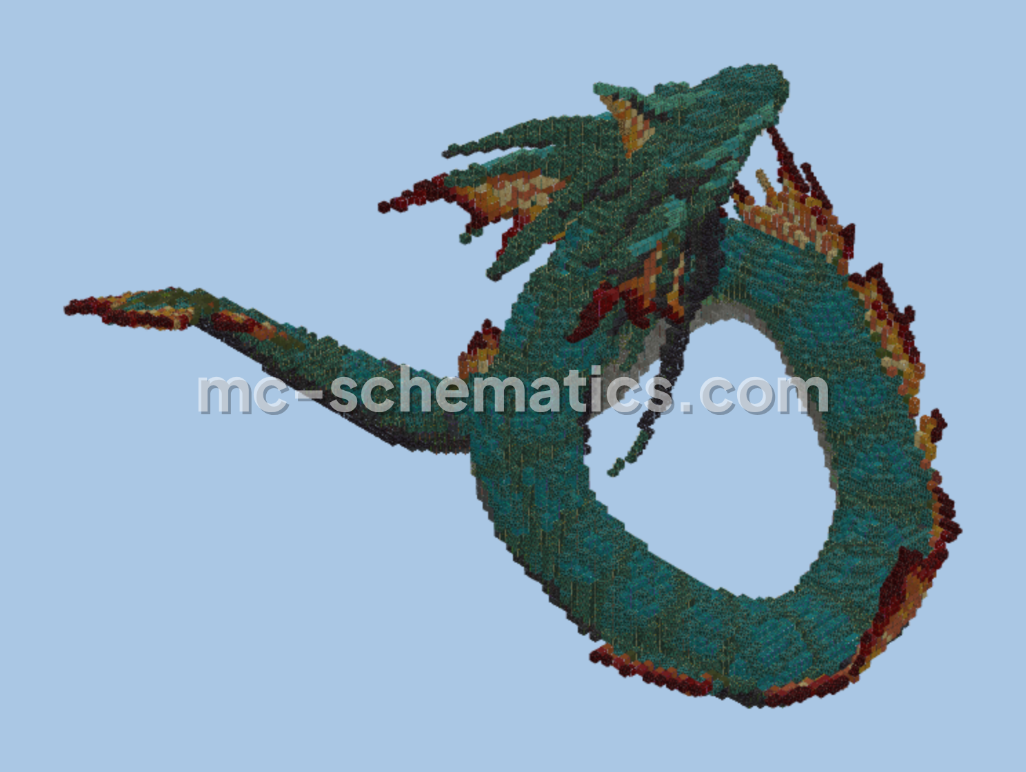 Abyssal Leviathan Megastructure Minecraft schematic preview