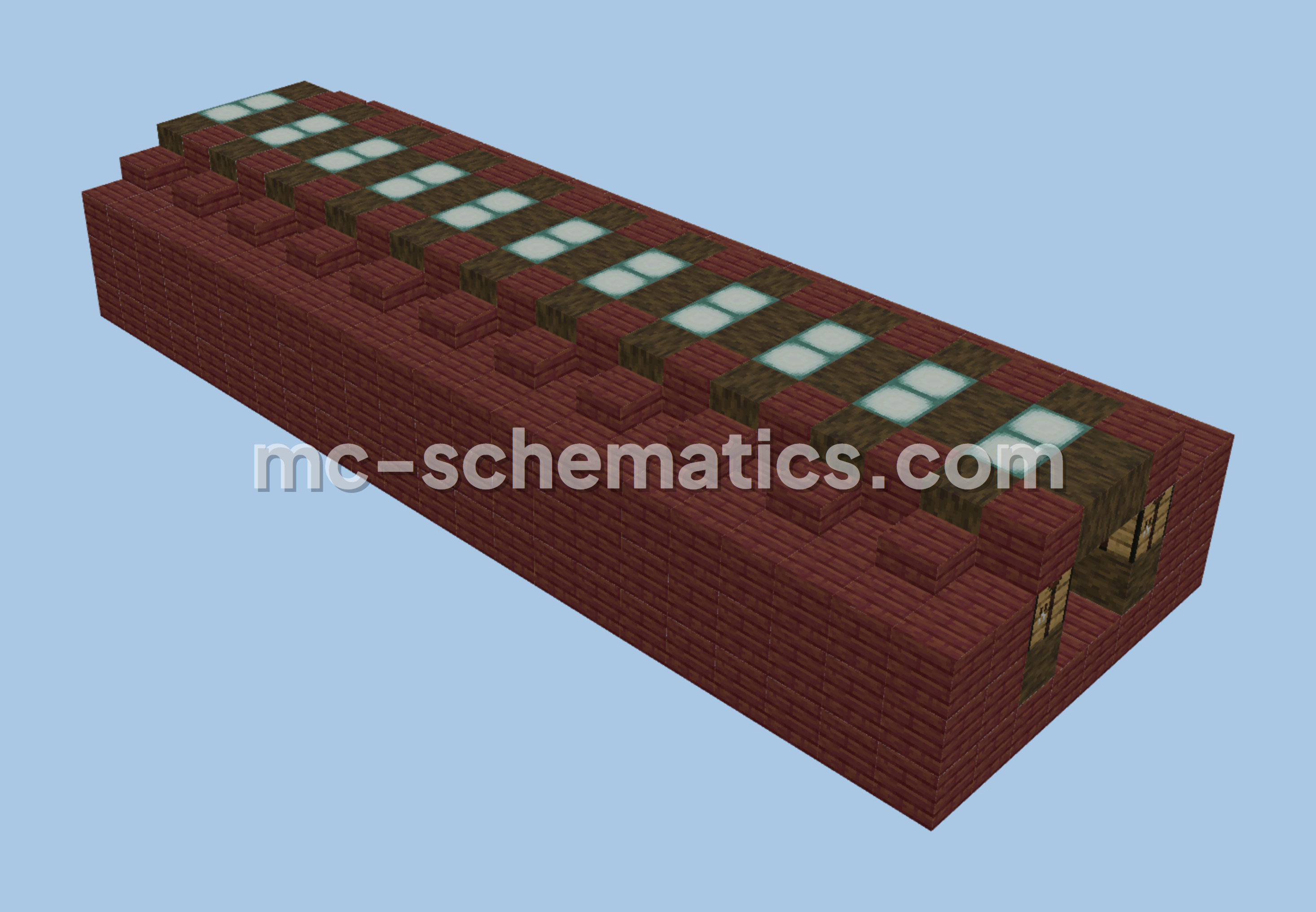 Adjustable Villager Trading Hall Design Minecraft schematic preview