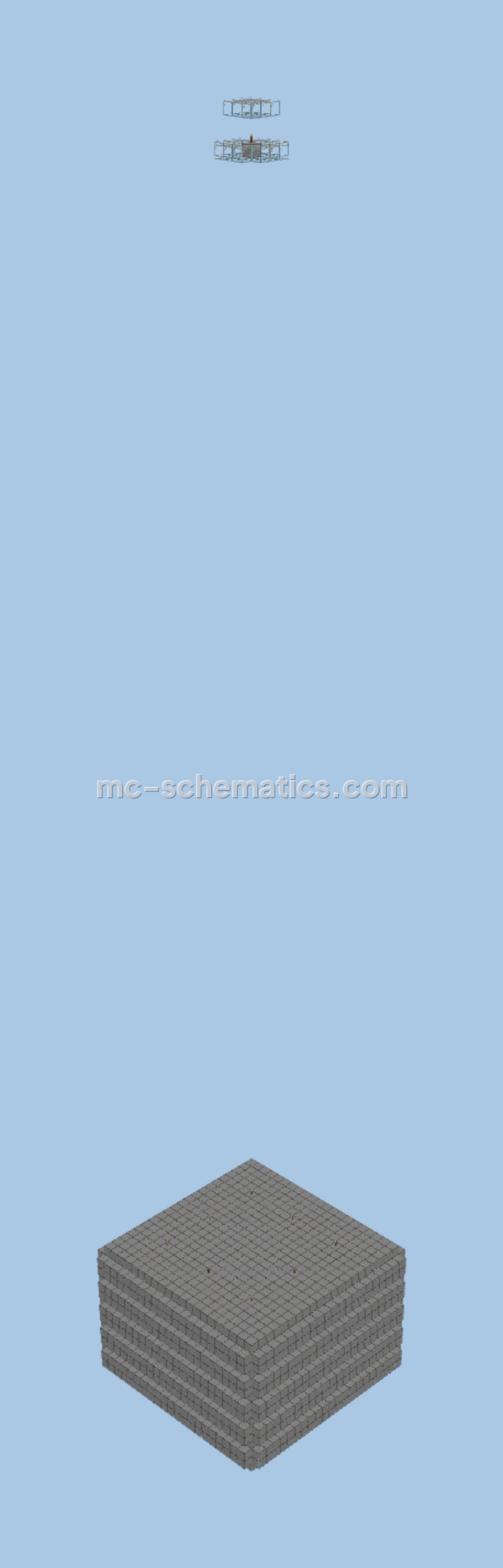 Advanced Creeper Farm 12k Per Hour Minecraft schematic