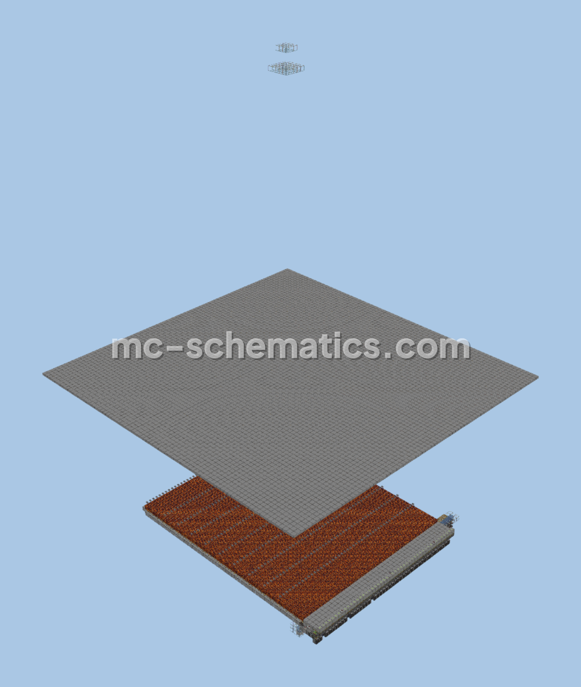 Advanced Mob Farm 35k+ Items Per Hour Minecraft schematic preview