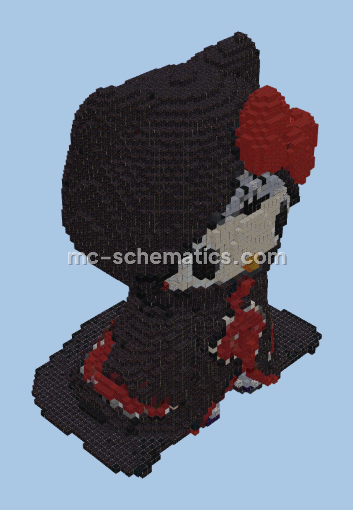 Akatsuki Kitty Statue Minecraft schematic preview