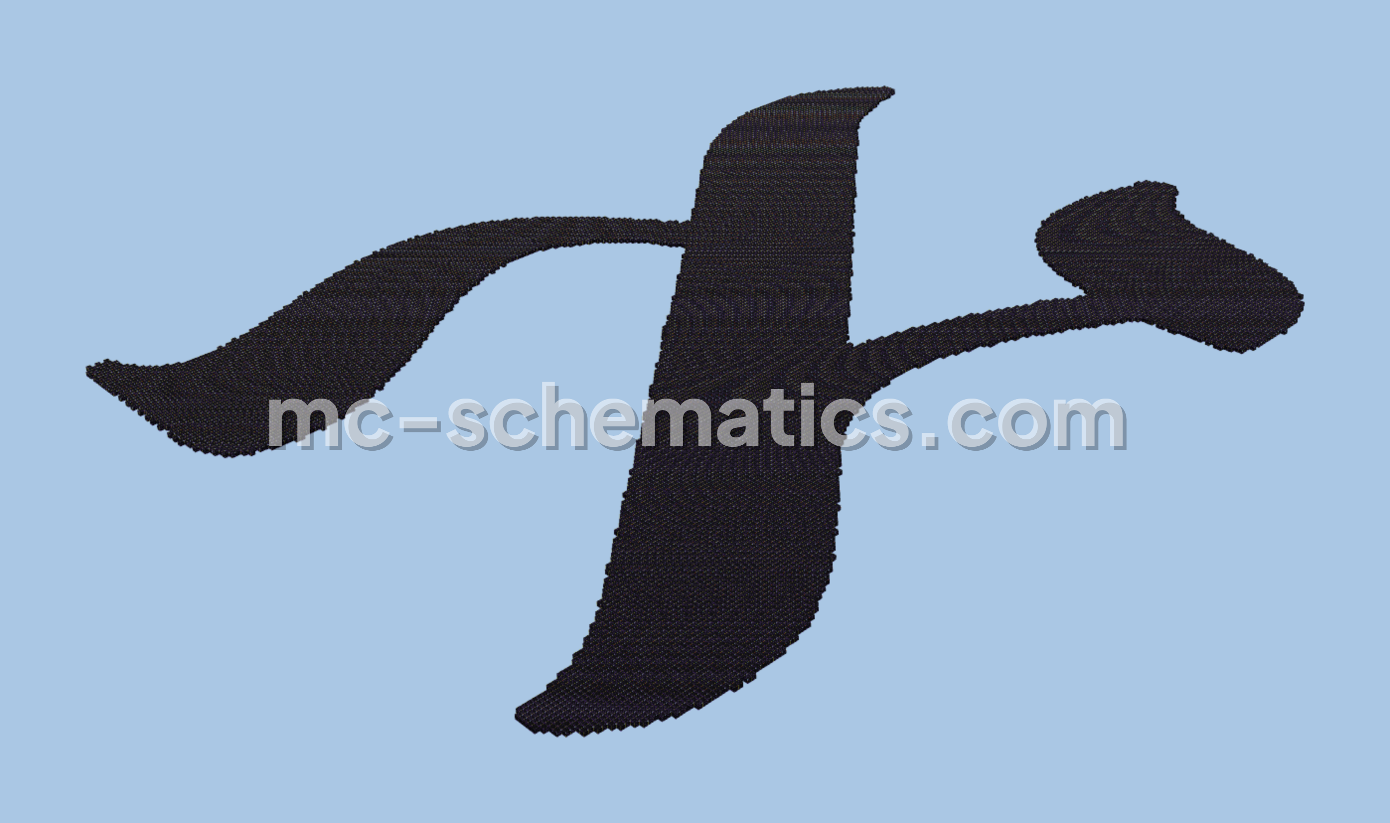 Aleph Logo Build Minecraft schematic preview