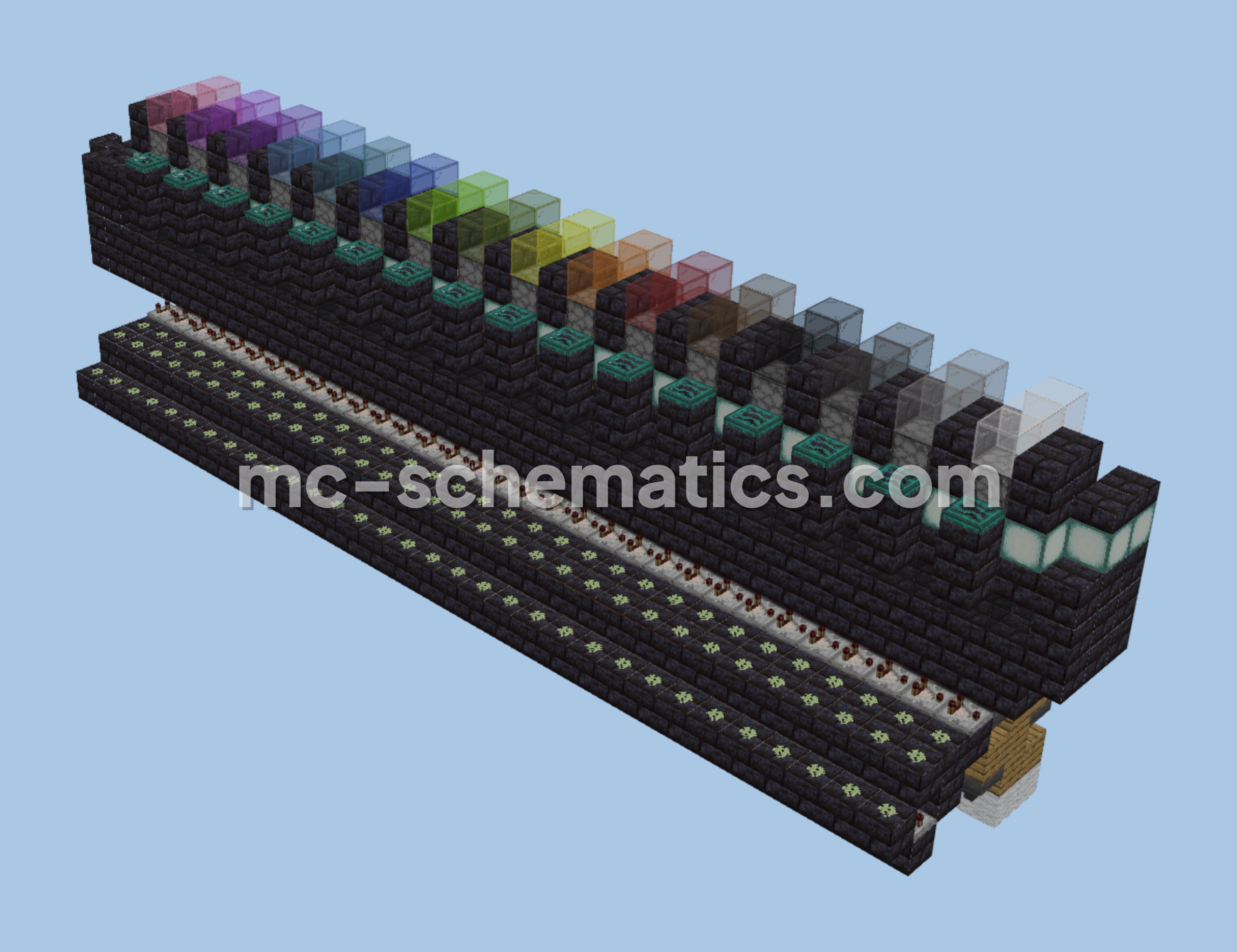 All Color Sheep Farm Schematic Minecraft schematic preview