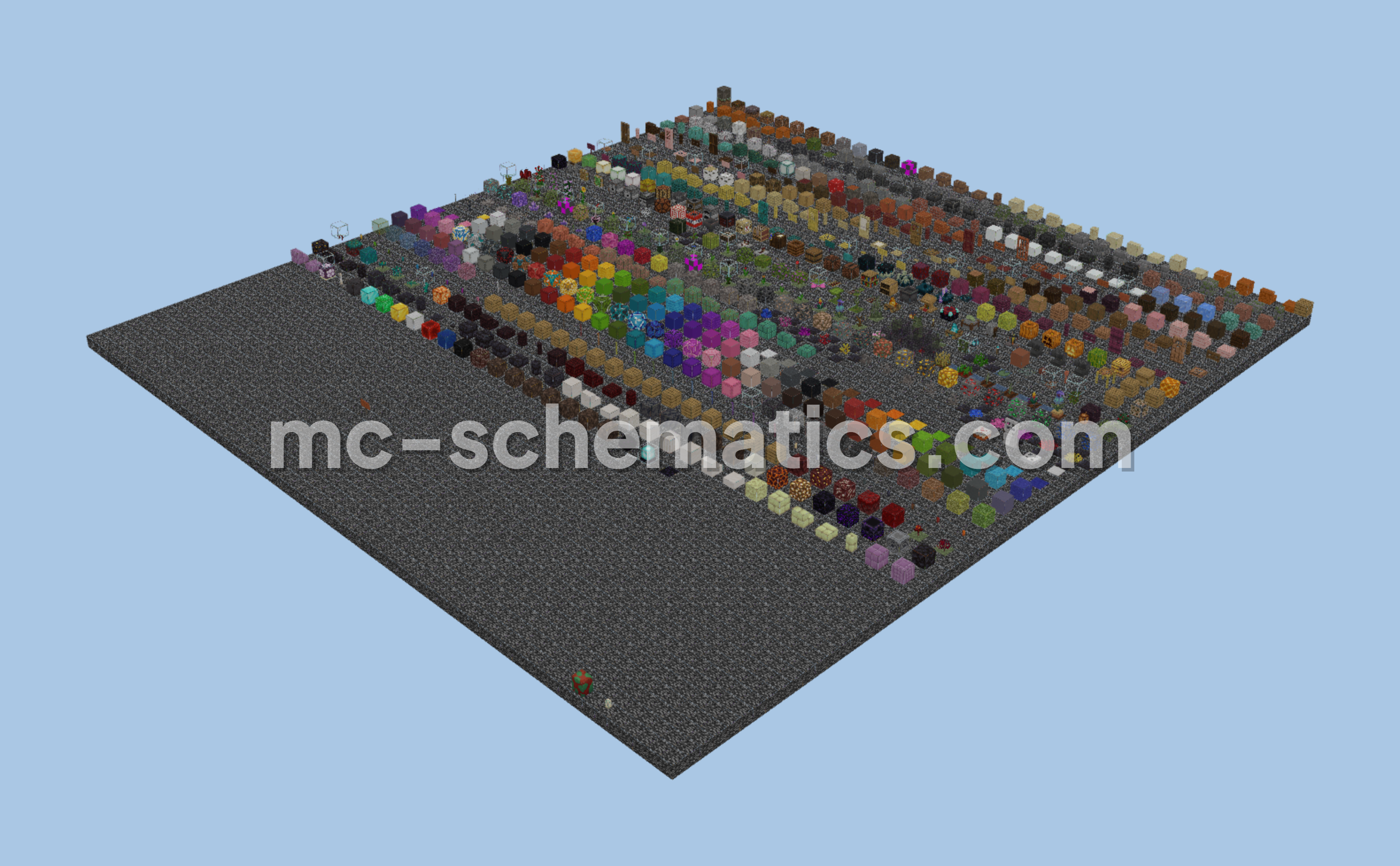 Minecraft All Items Collection Square Minecraft schematic