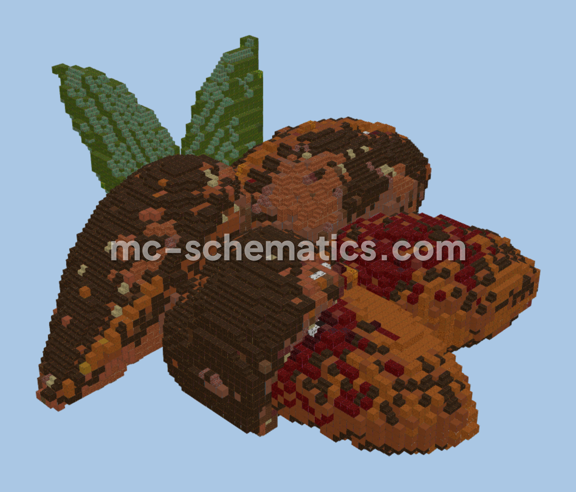 Almonds Fruit Build Minecraft schematic preview