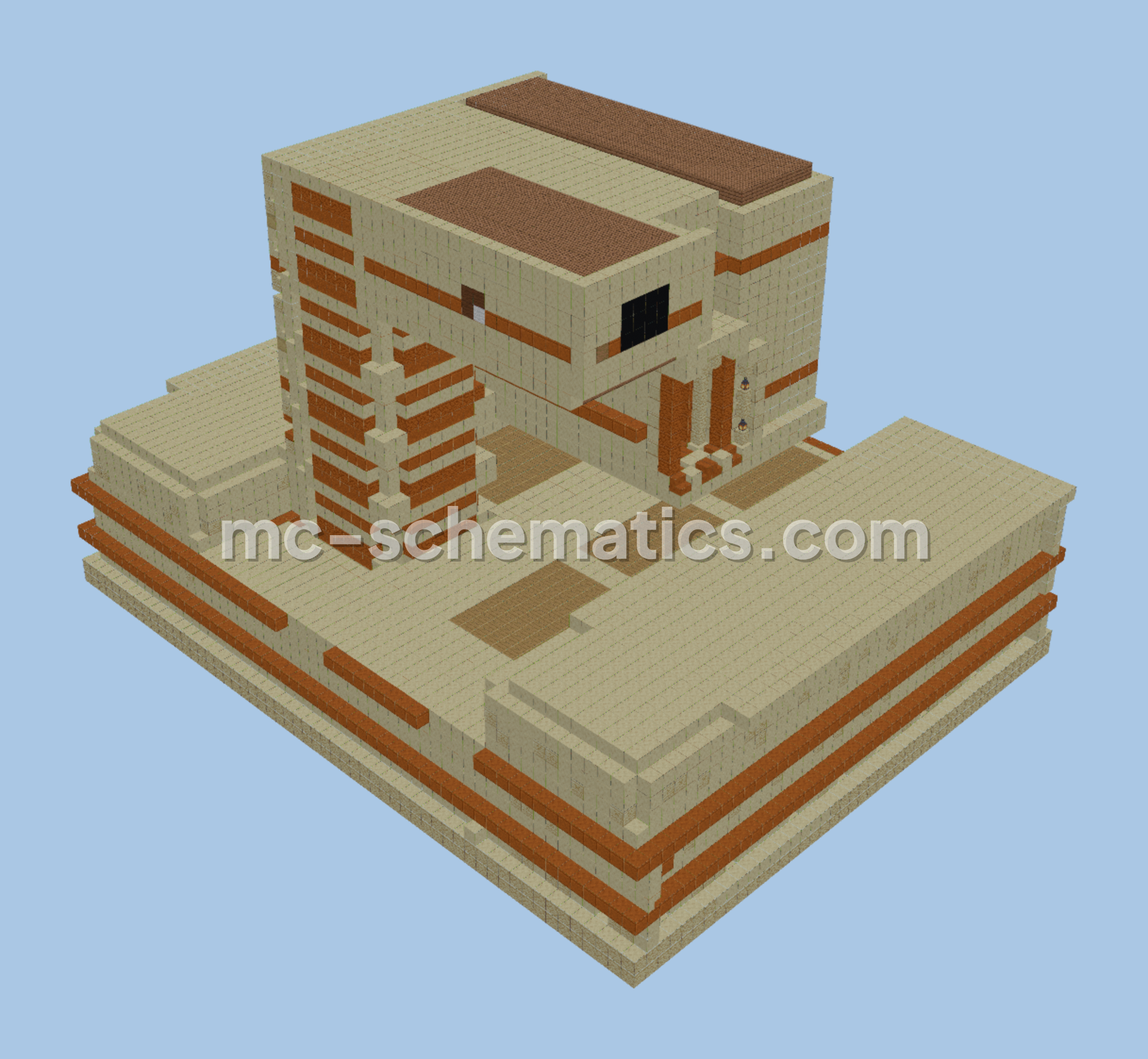 Ancient Egypt Themed Interiors Pack Minecraft schematic preview