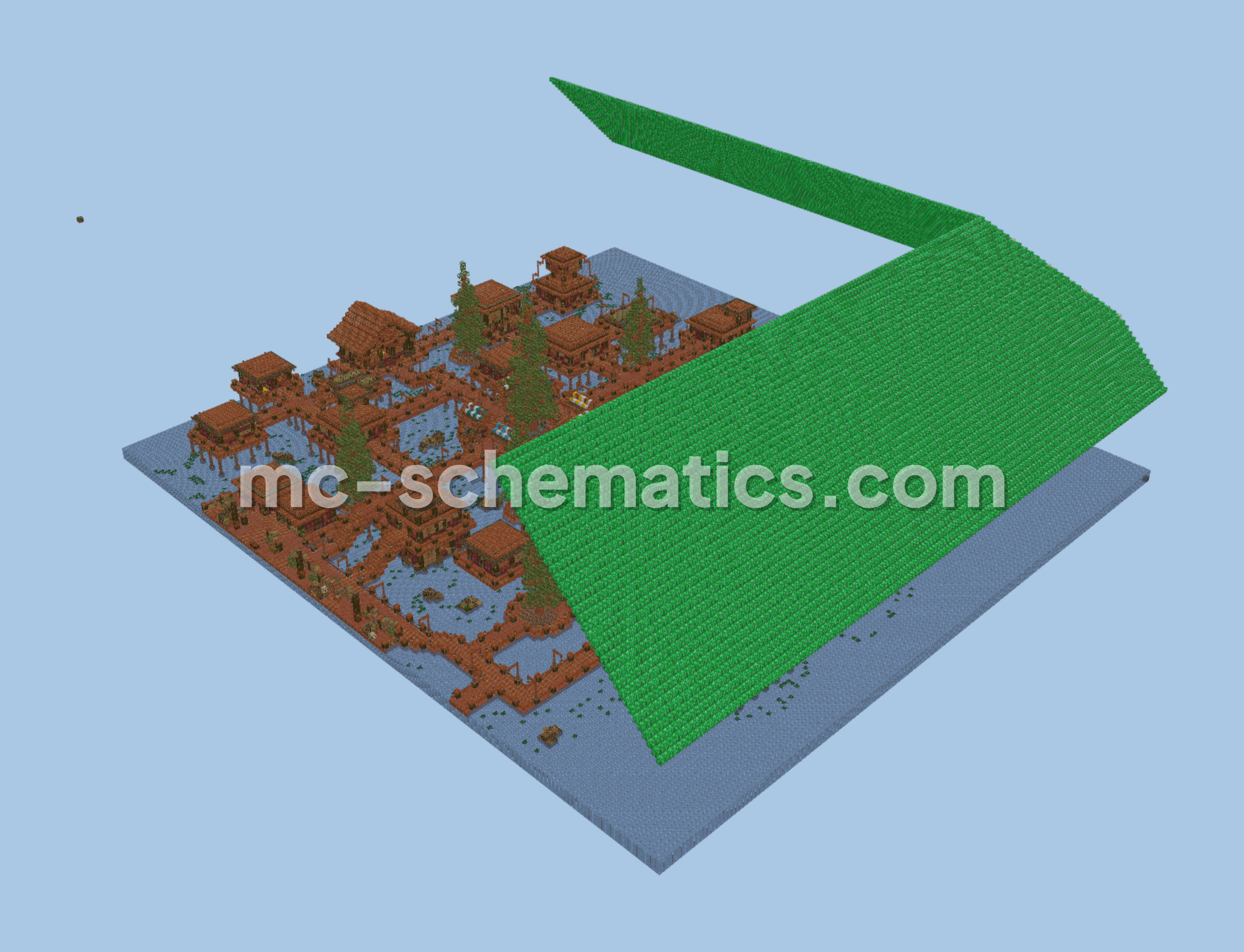 Ancient Egyptian Pyramid Village Minecraft schematic preview