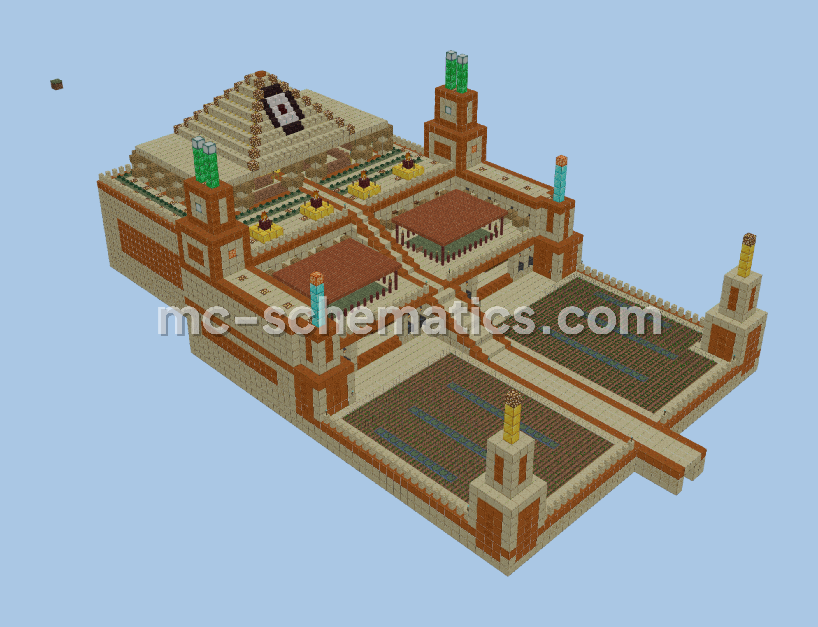 Ancient Egyptian Village Minecraft schematic preview