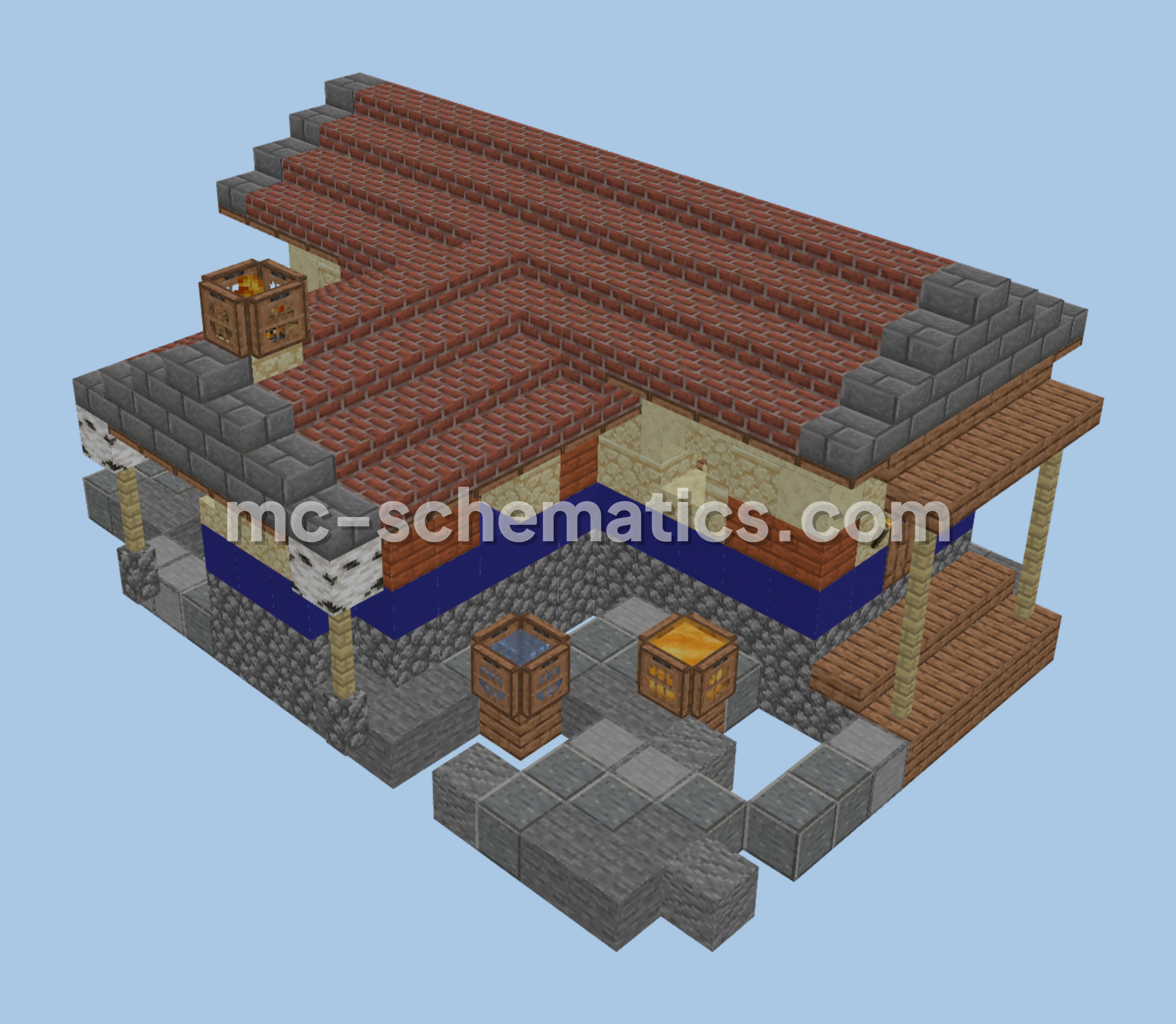 Ancient Greek House Design Minecraft schematic preview