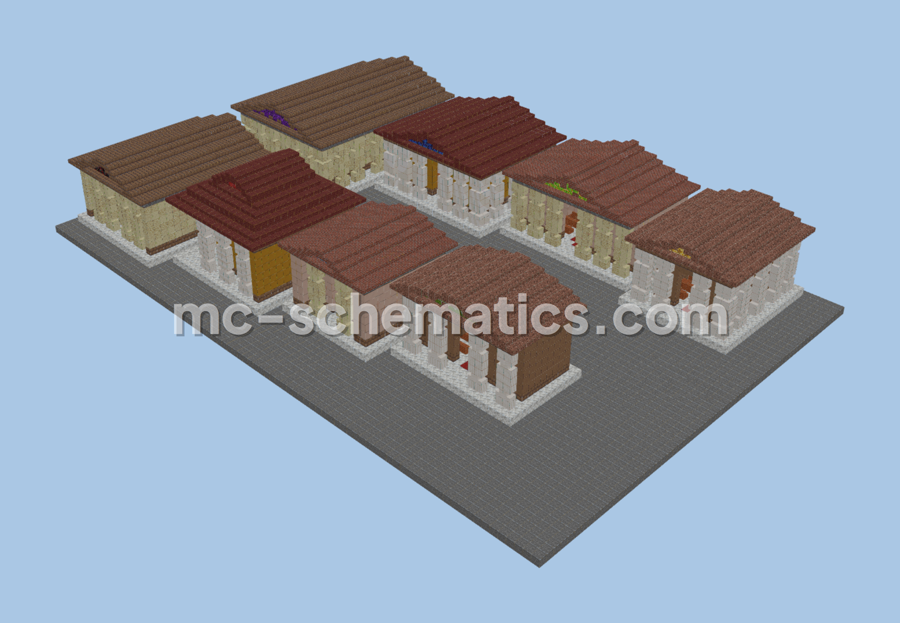 Ancient Greek Roman Temple Build Minecraft schematic preview