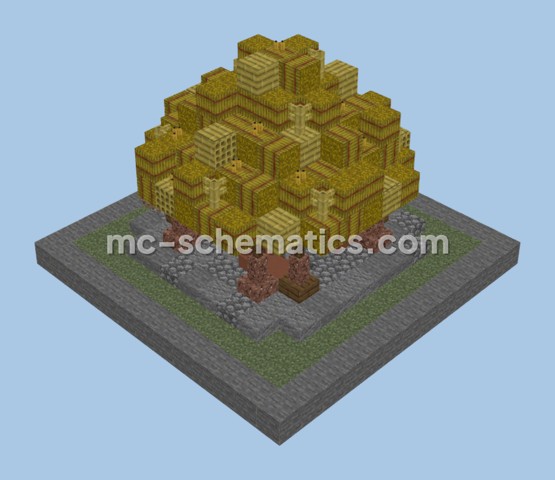 Ancient Mayan Depot House Minecraft schematic preview