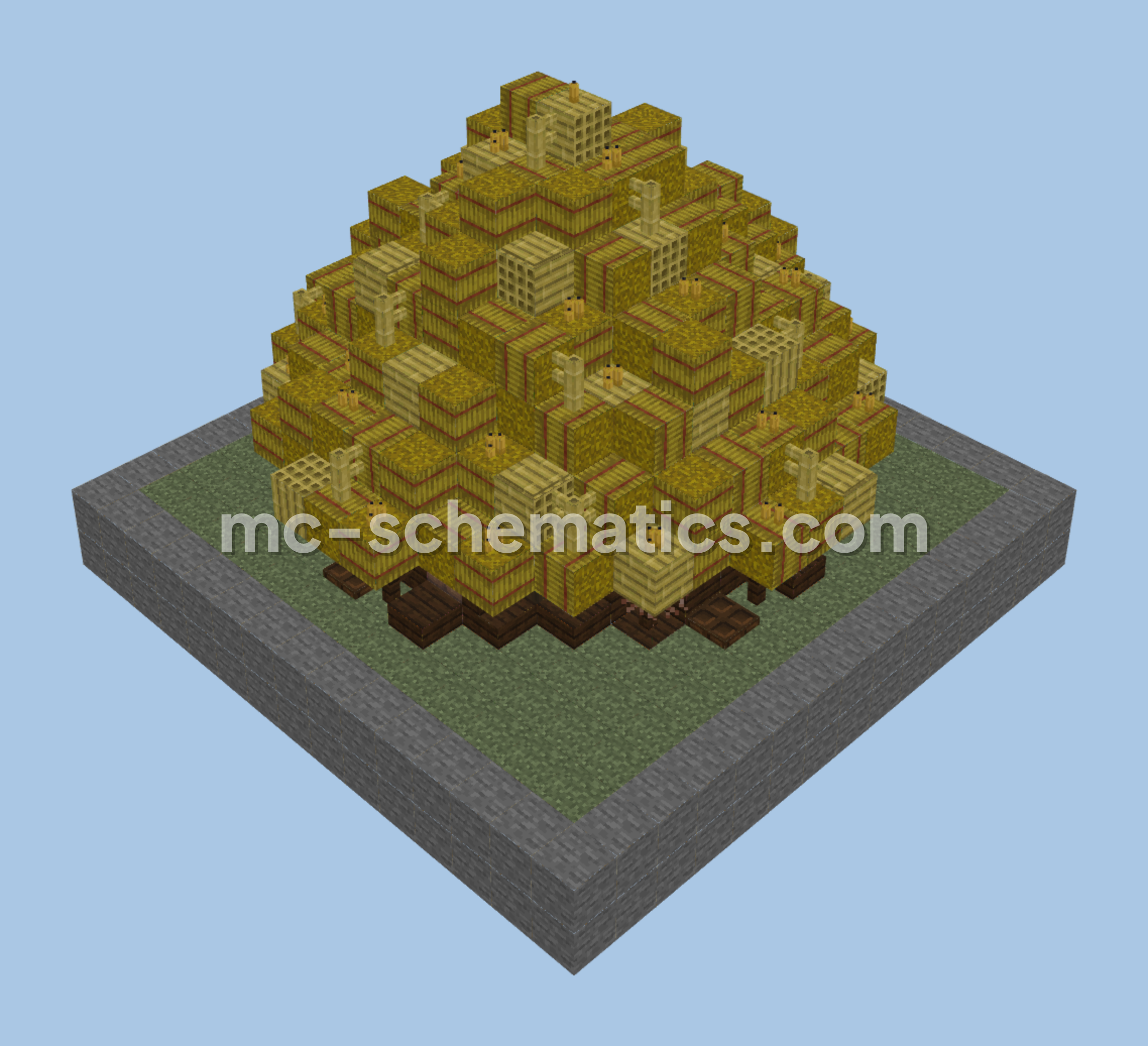 Ancient Mayan House 2 Structure Minecraft schematic preview
