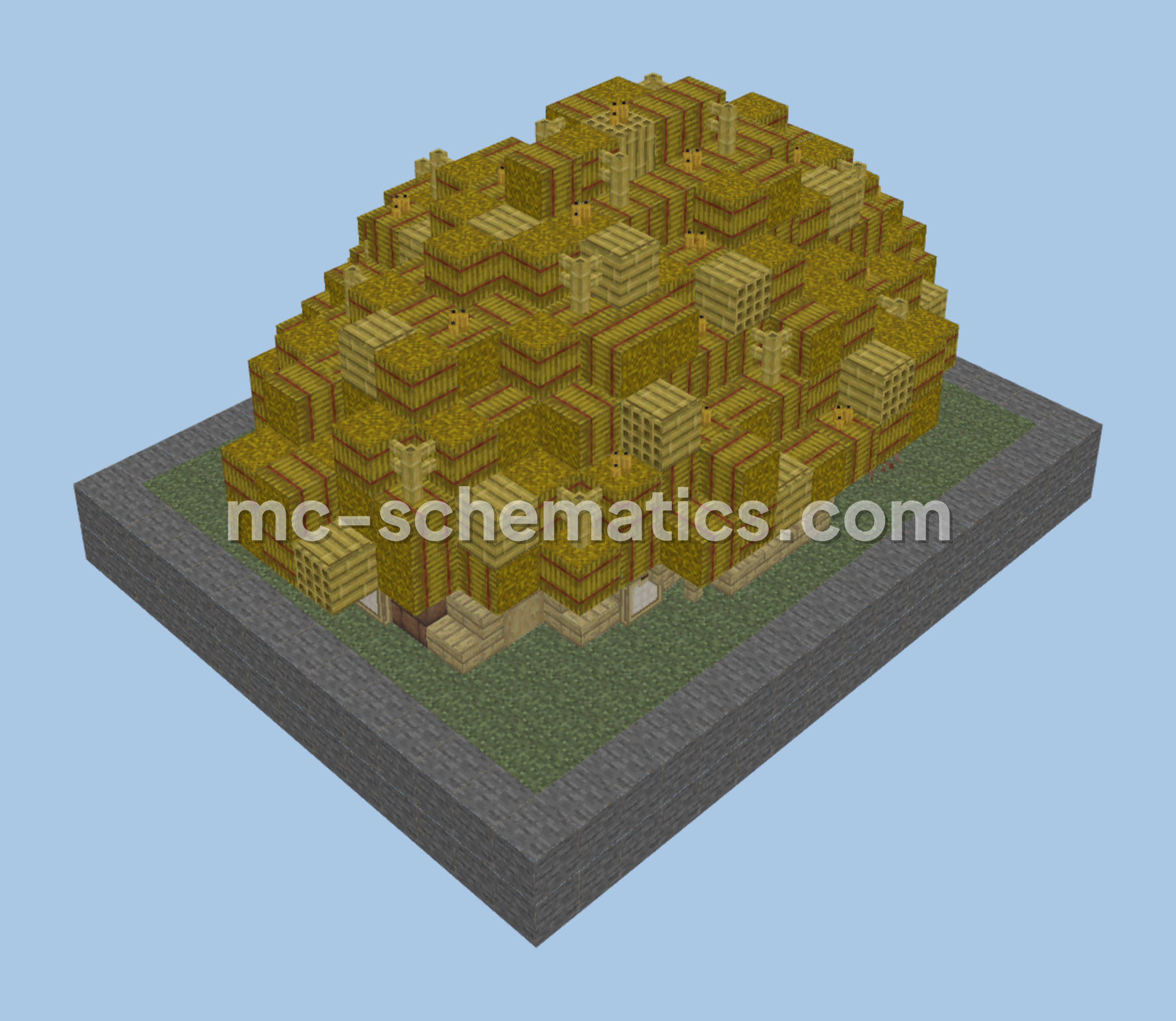 Ancient Mayan House 4 Structure Minecraft schematic preview