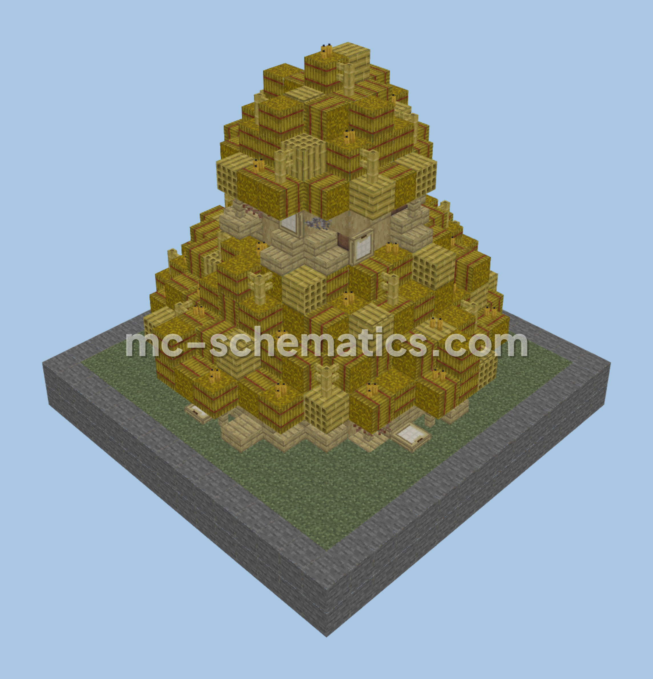 Ancient Mayan House Minecraft schematic preview