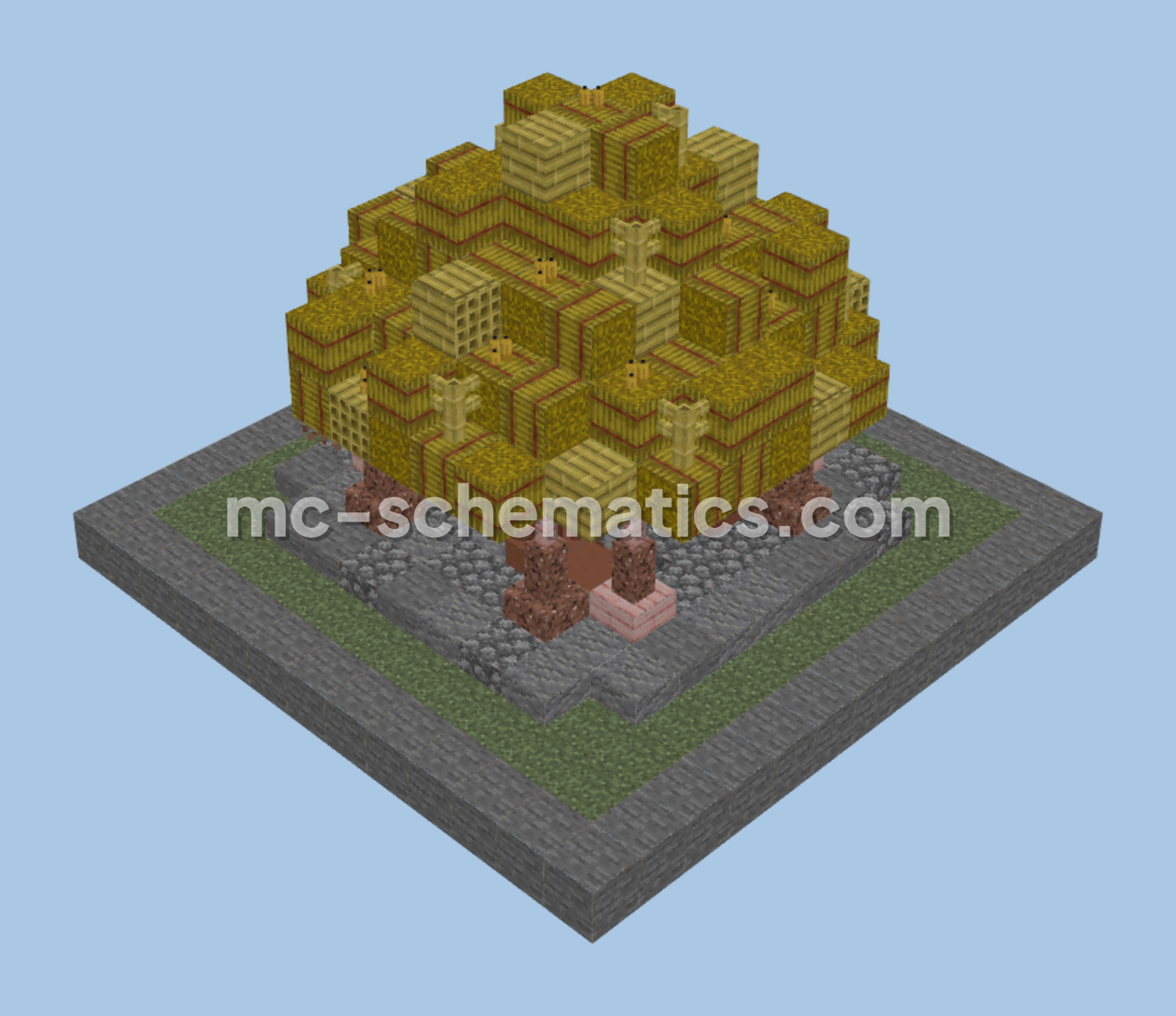 Ancient Mayan Pyramid Depot Minecraft schematic preview