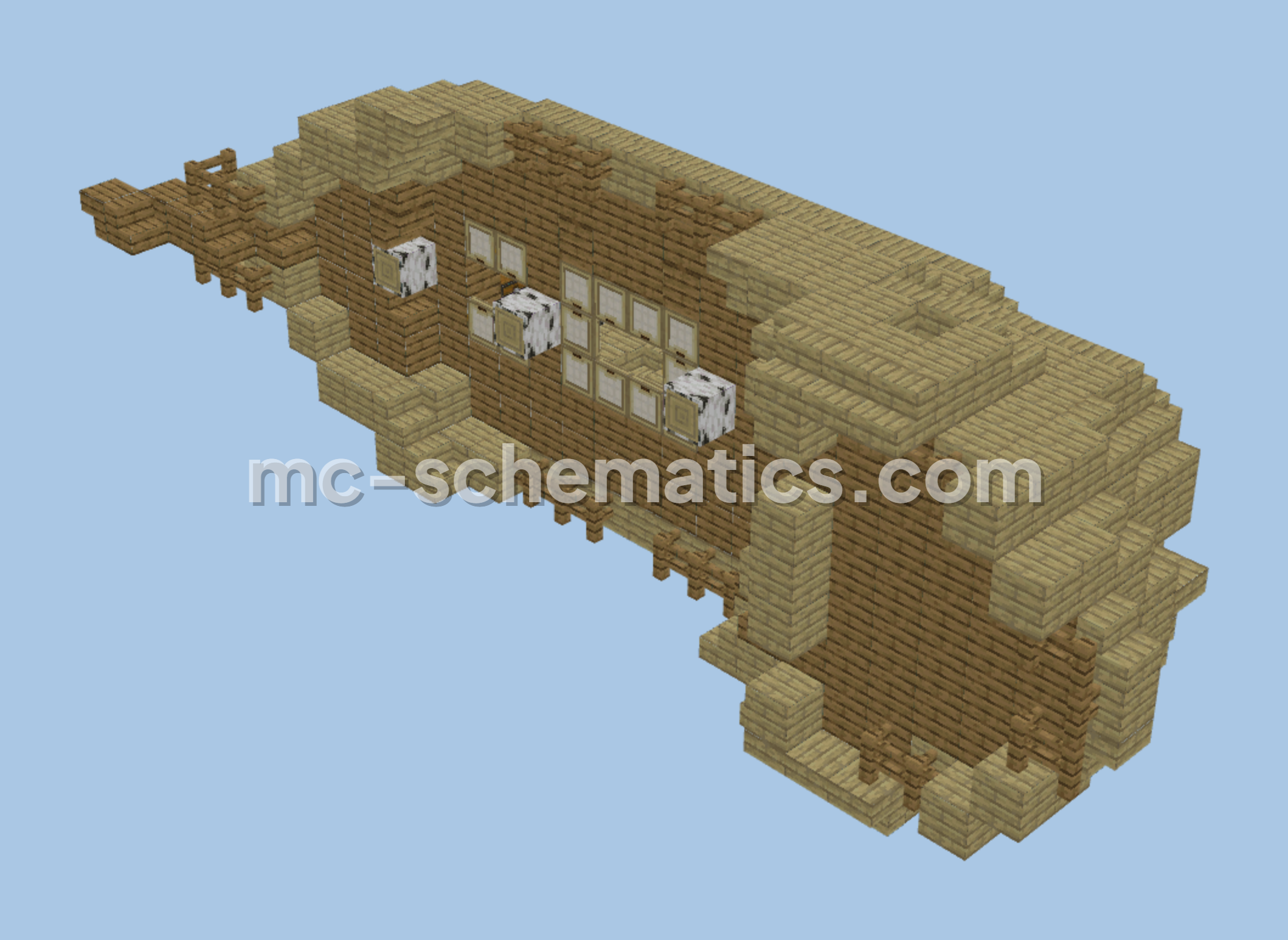 Ancient Shipwreck Structure Minecraft schematic preview