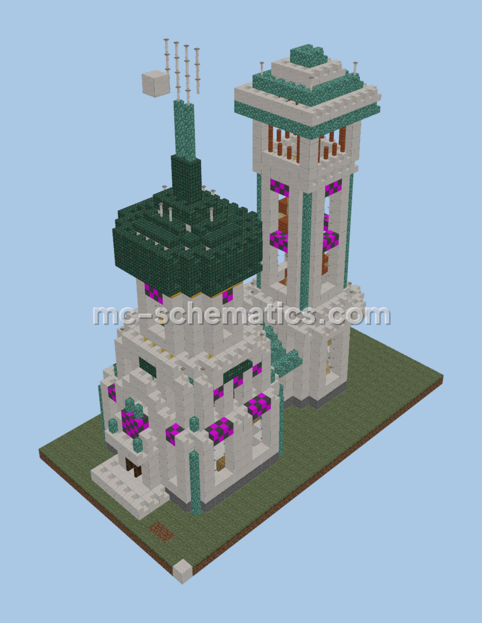 Ancient Temple Structure Minecraft schematic preview