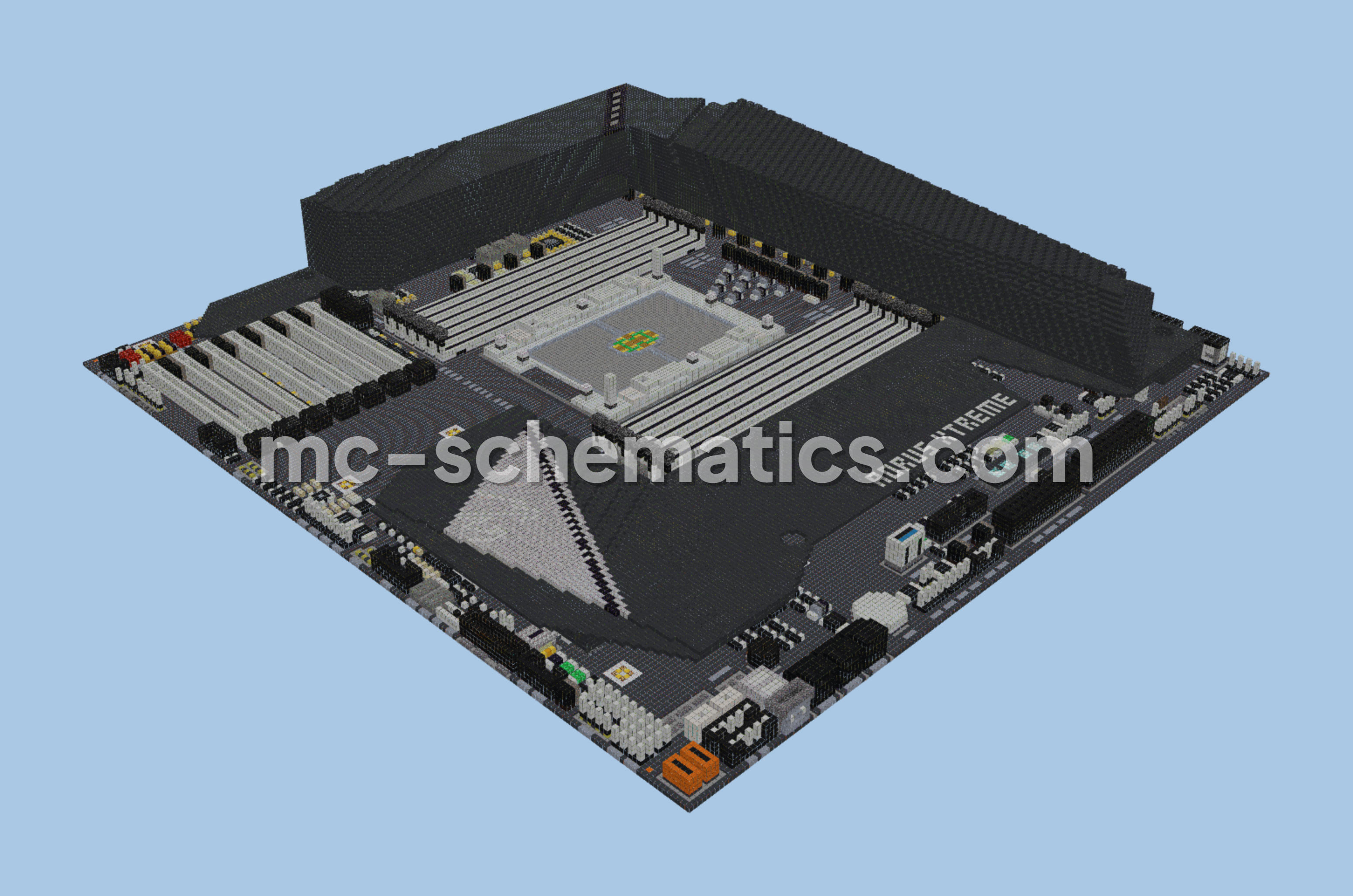 Aorus Xtreme Motherboard Replica Minecraft schematic preview