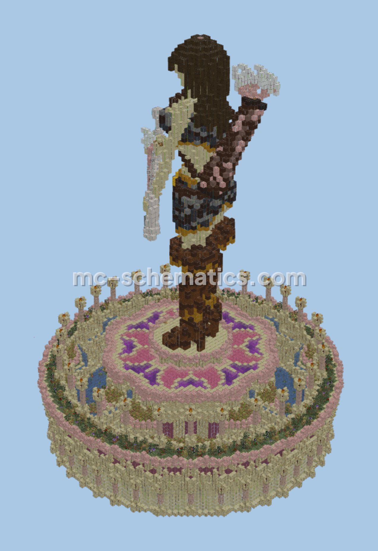 Archer Statue of Kylia Wynstone Minecraft schematic preview