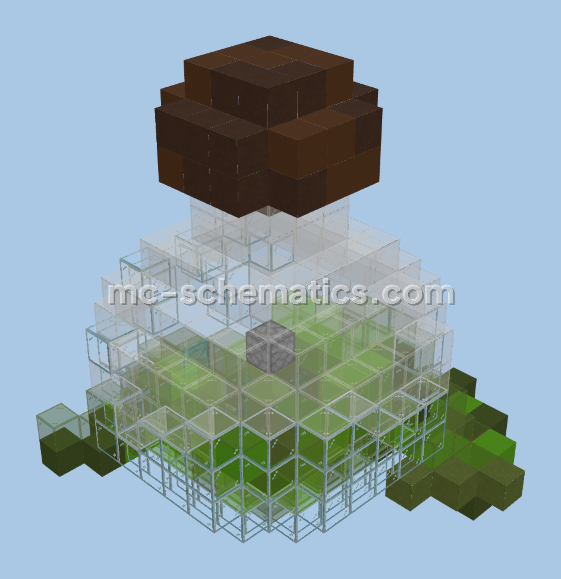 Armadillo XP Farm In XP Bottle Minecraft schematic preview