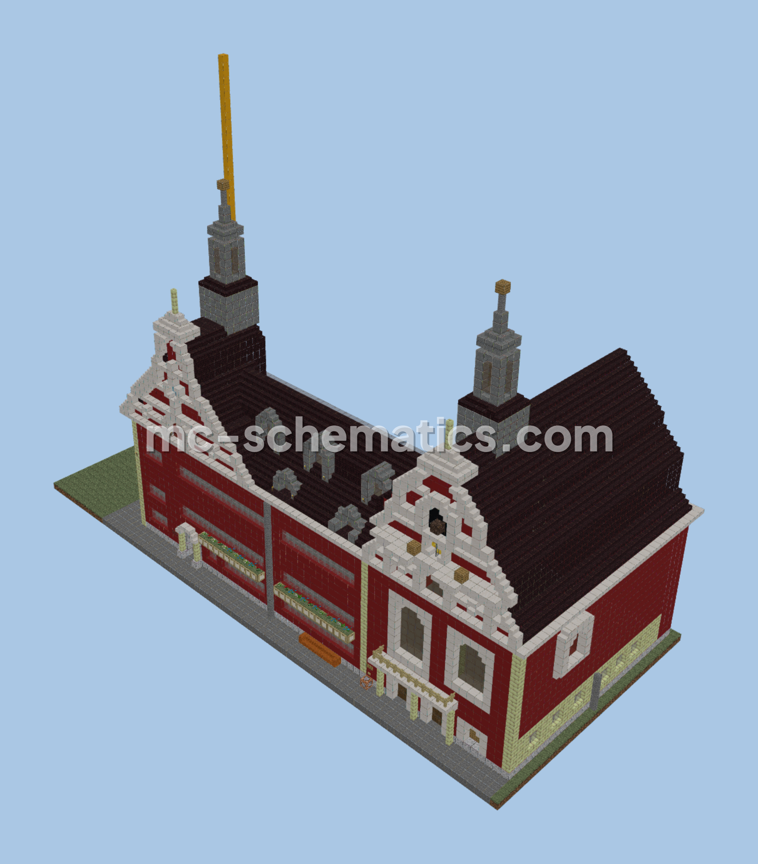 Arnstadt Town Hall Structure Minecraft schematic preview