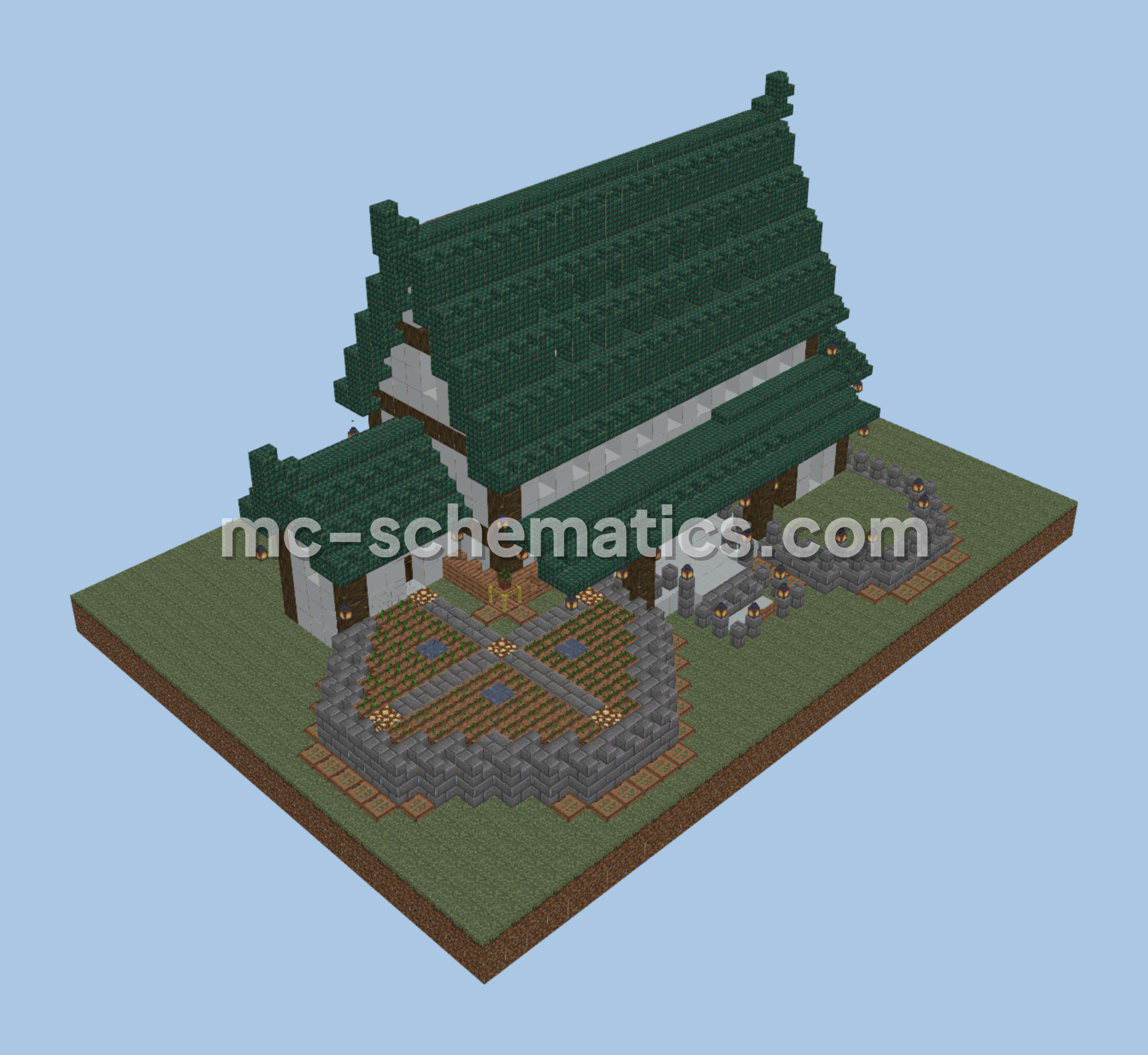 Asian Survival Home Minecraft schematic preview