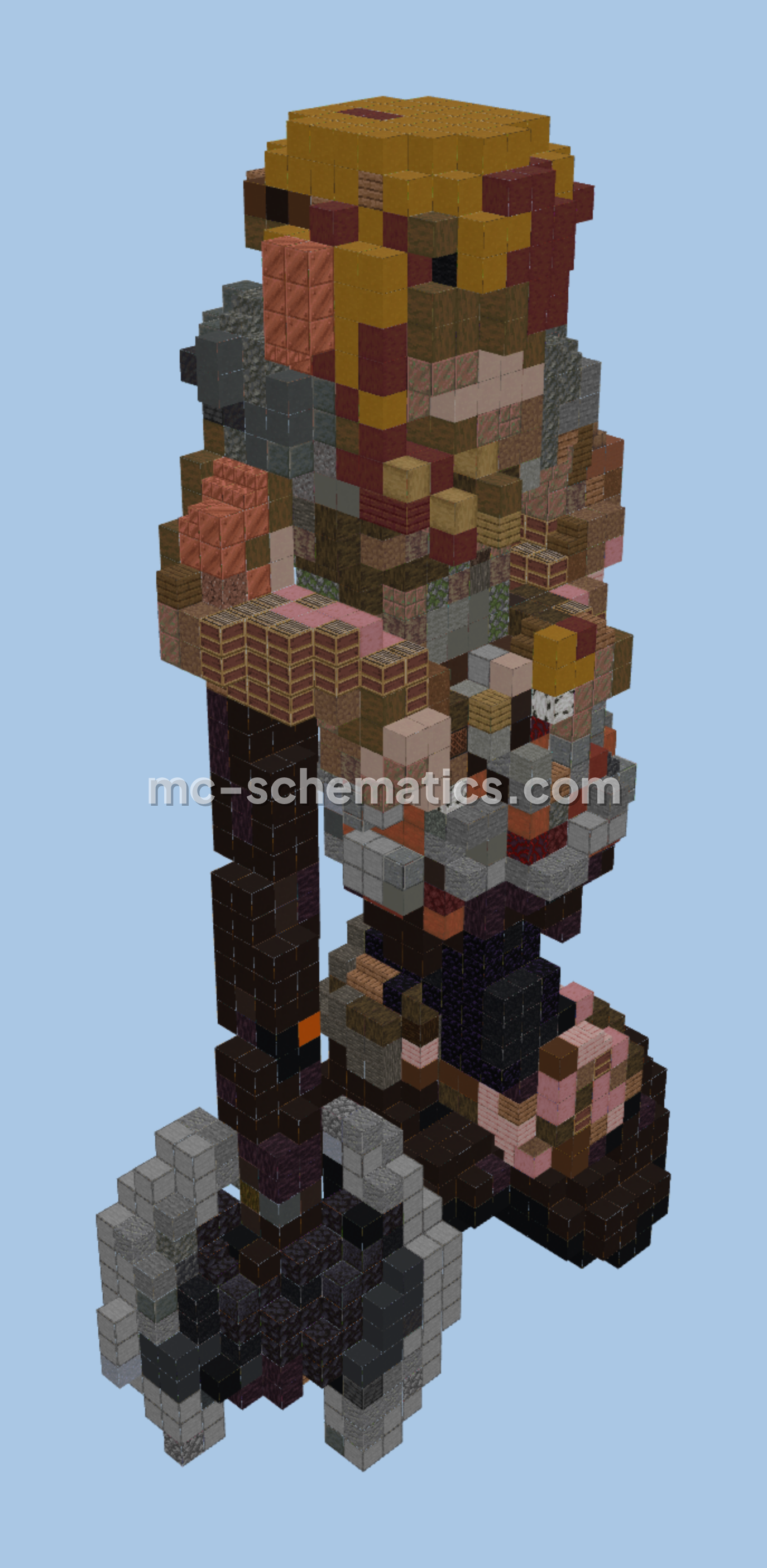 Astrid How To Train Your Dragon Statue Minecraft schematic preview