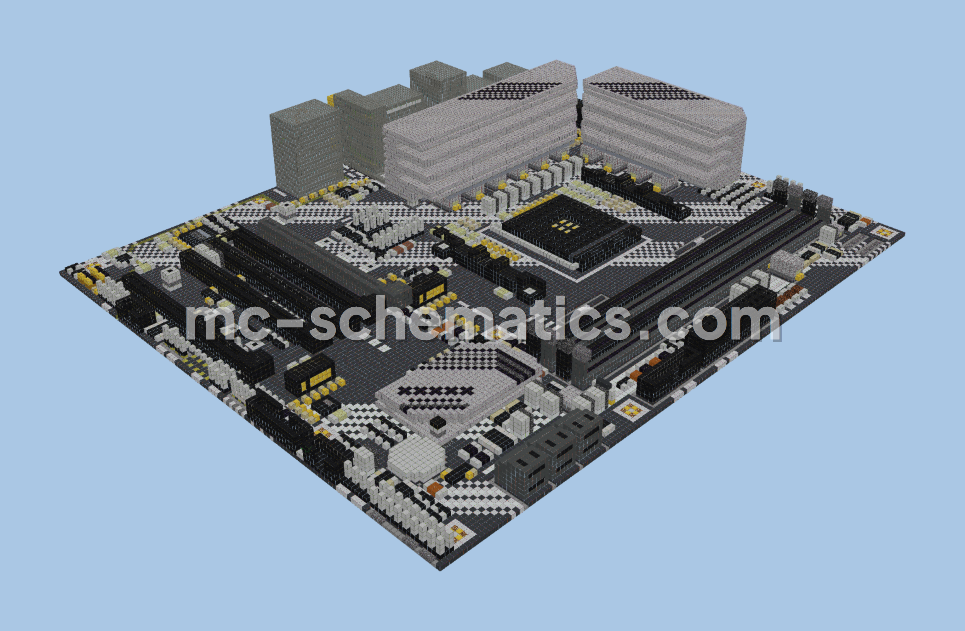 Asus Prime B550 Motherboard Schematic Minecraft schematic preview