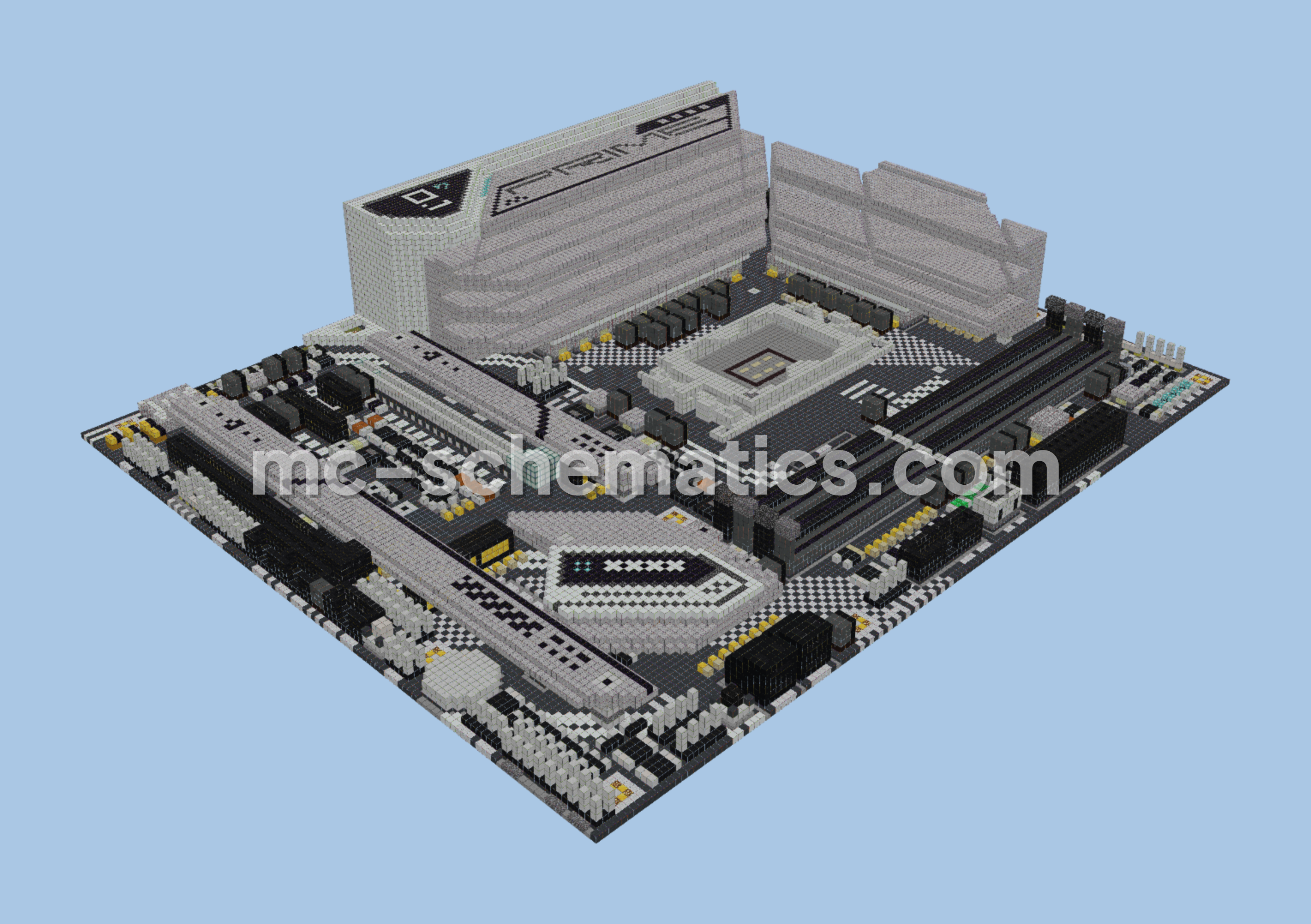 ASUS Prime Z690-A Motherboard Schematic Minecraft schematic preview