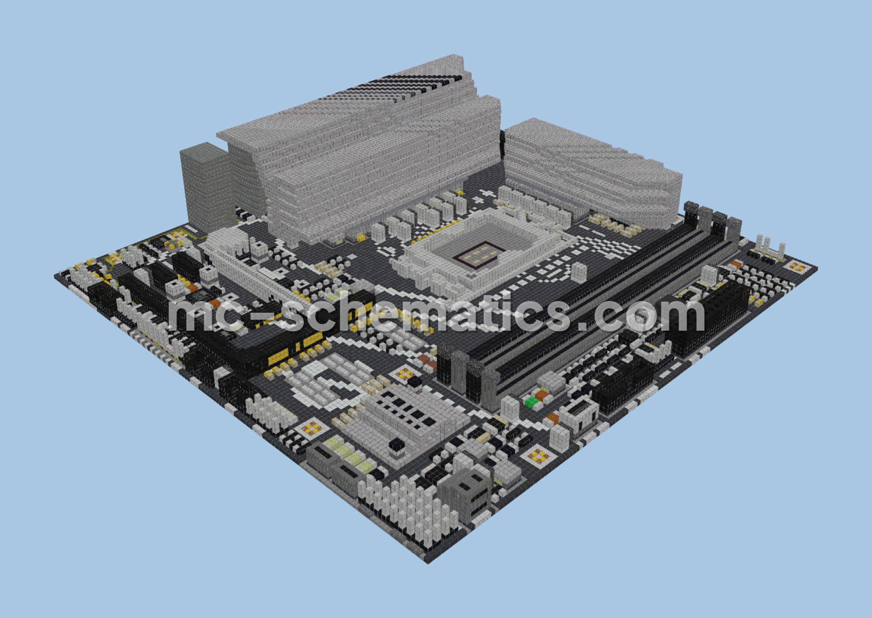ASUS Prime Z790M-PLUS D4 Motherboard Replica Minecraft schematic preview