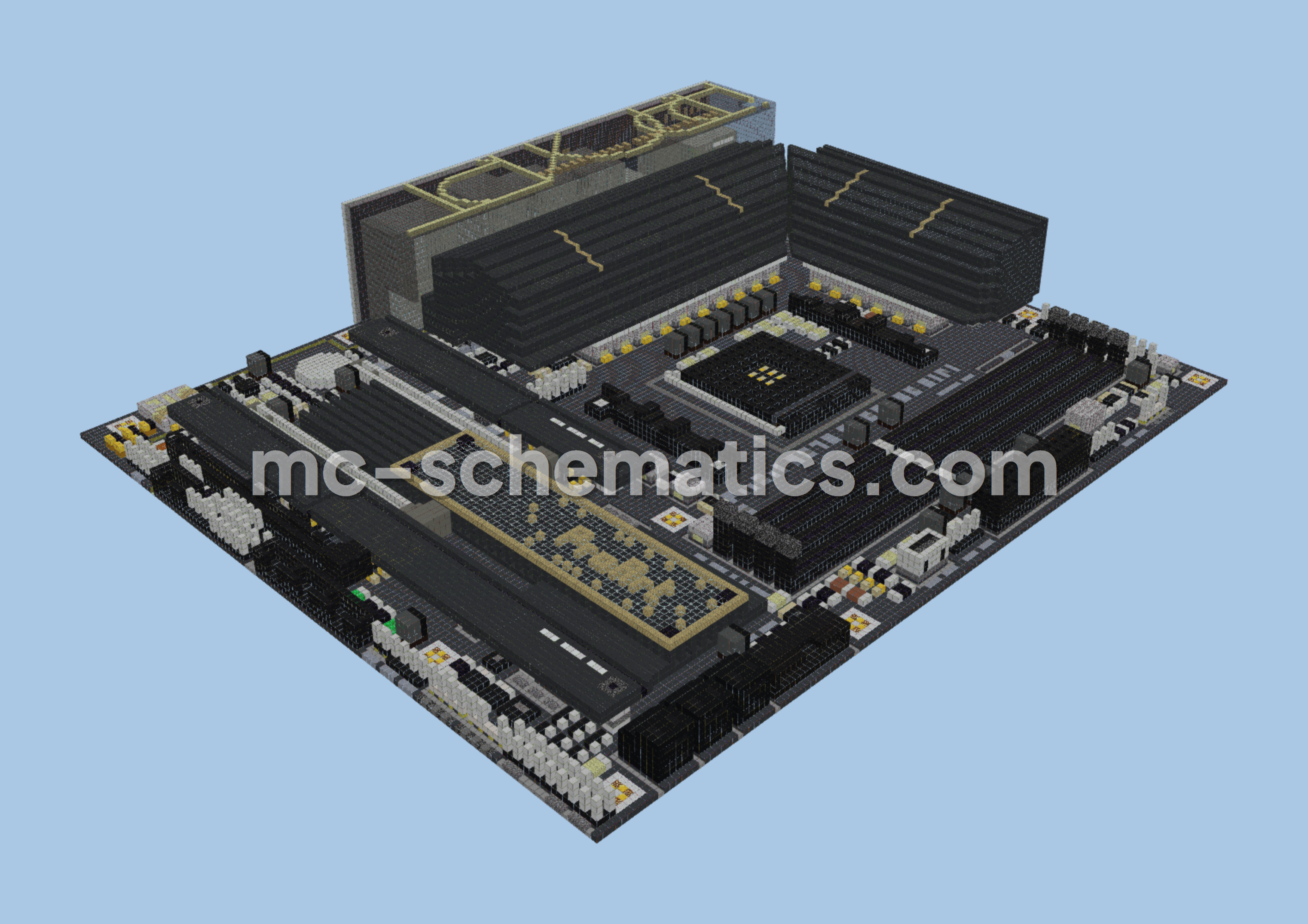 ASUS ProArt X570 Creator WiFi Motherboard Build Minecraft schematic preview