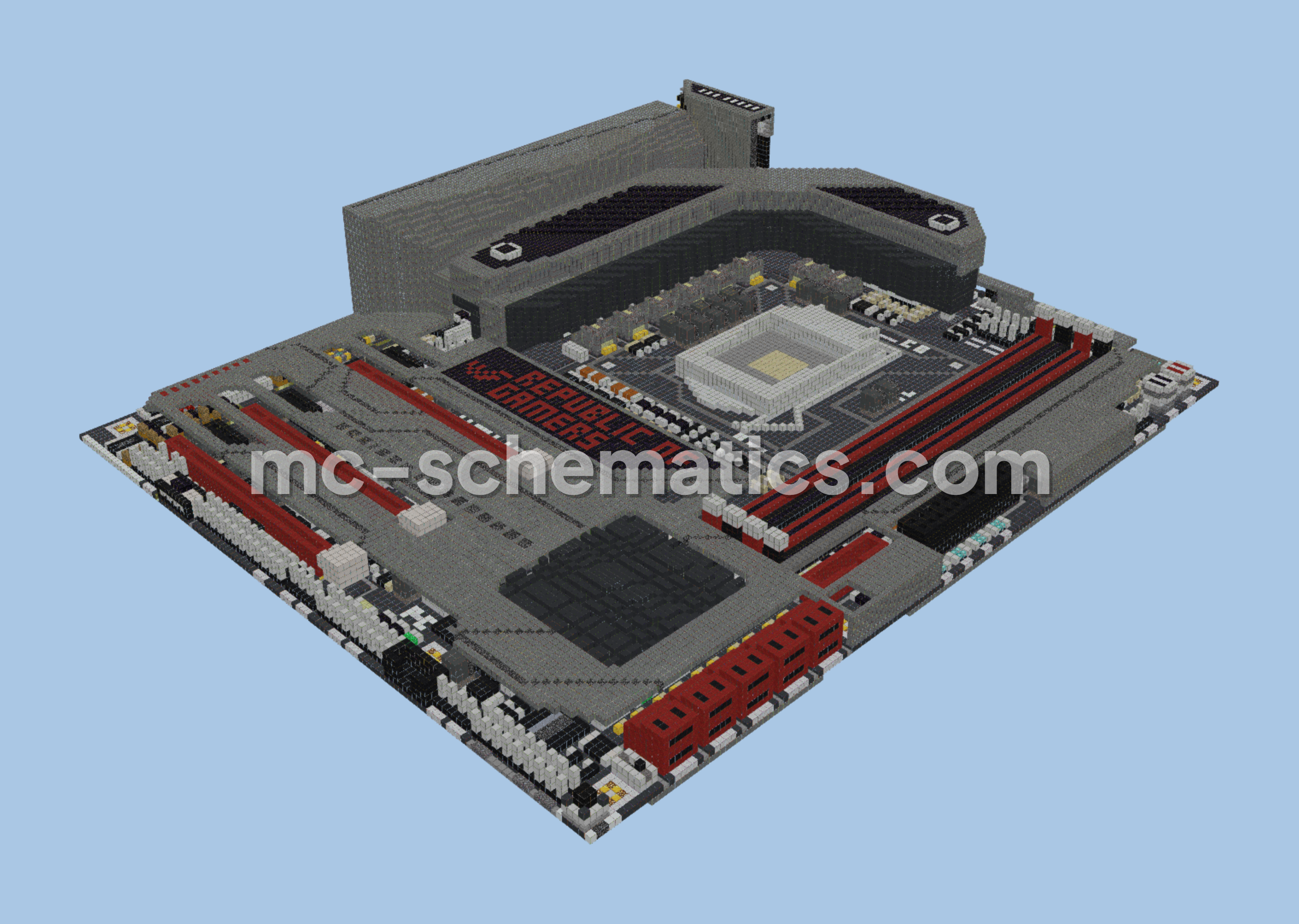 ASUS ROG Maximus VI Formula Motherboard Minecraft schematic preview