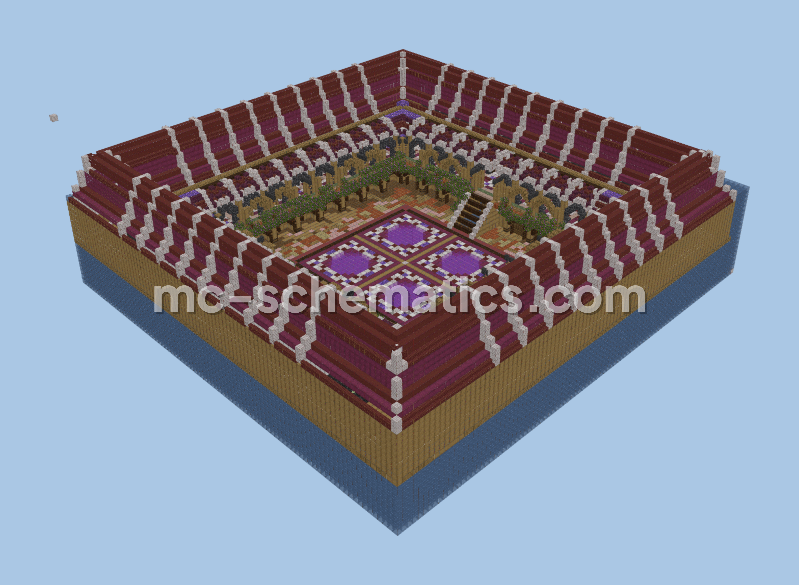 Automated Item Sorting and Storage Facility Minecraft schematic