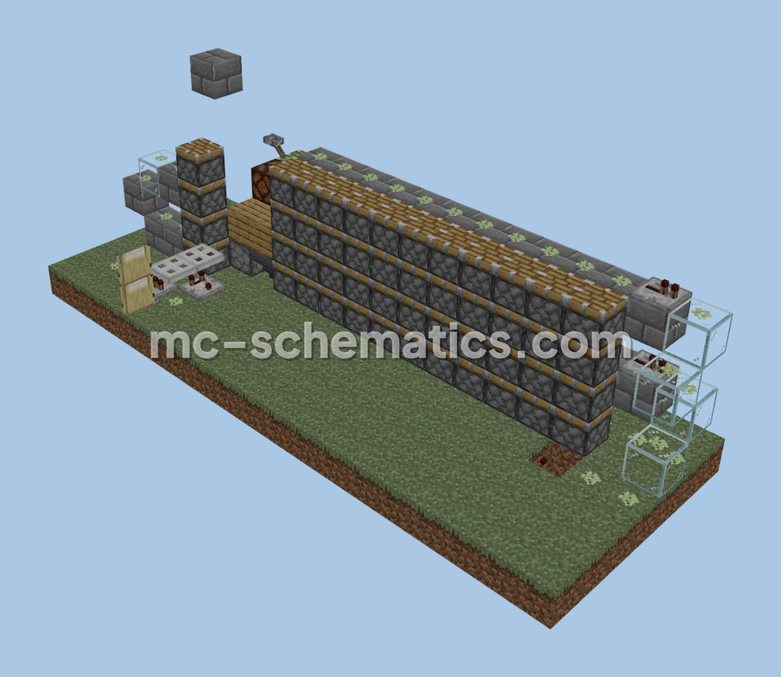 Automated Sapling Planter Tree Farm Minecraft schematic preview