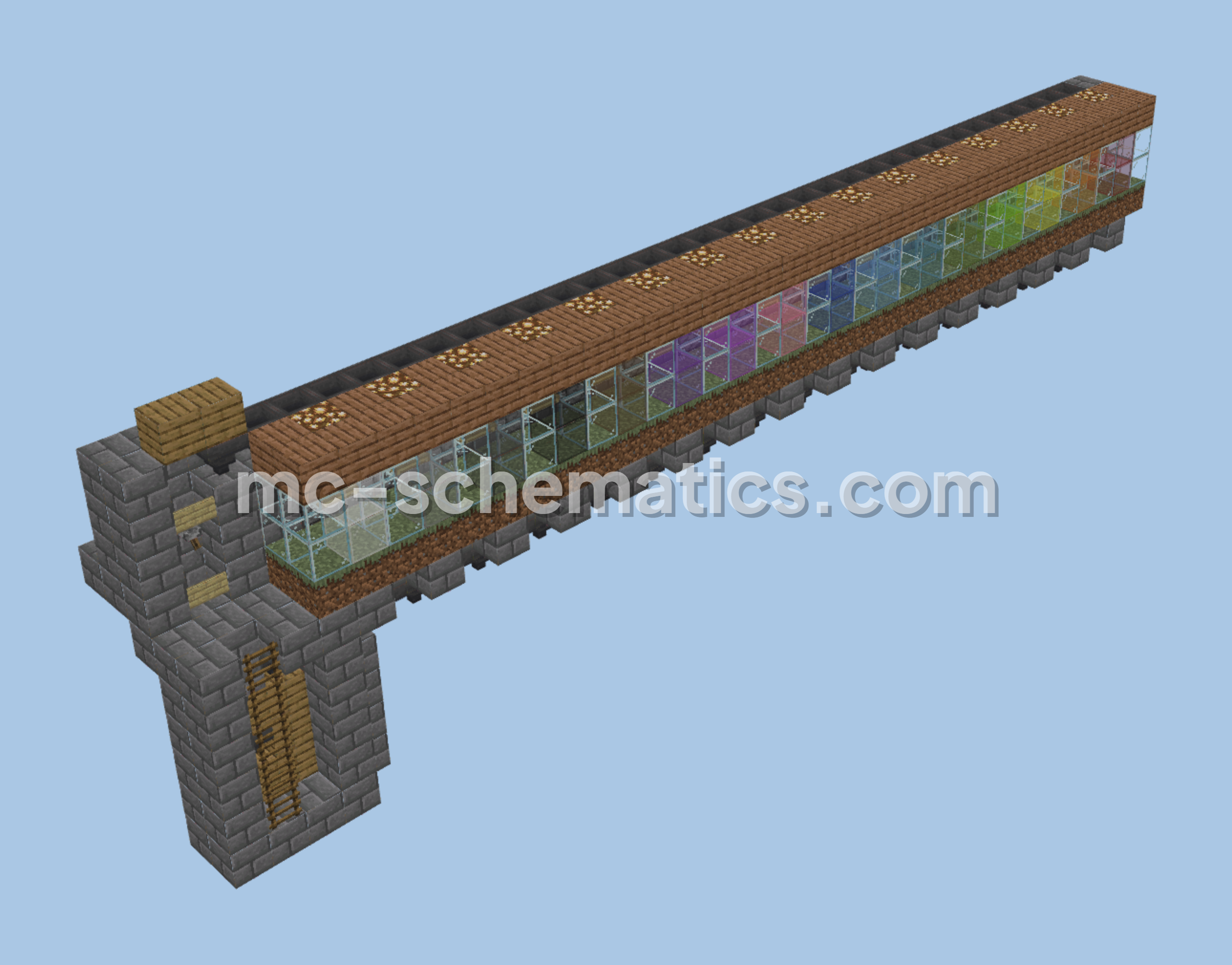 Automated Wool Farm For All Colors Minecraft schematic preview