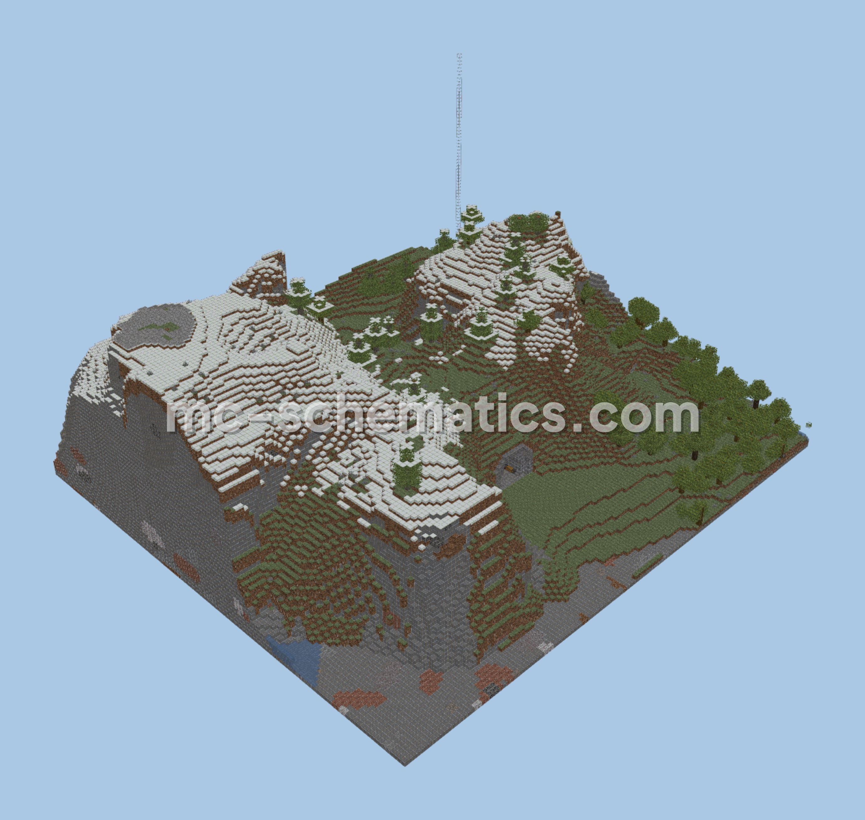Automatic Item Sorter Minecraft schematic preview