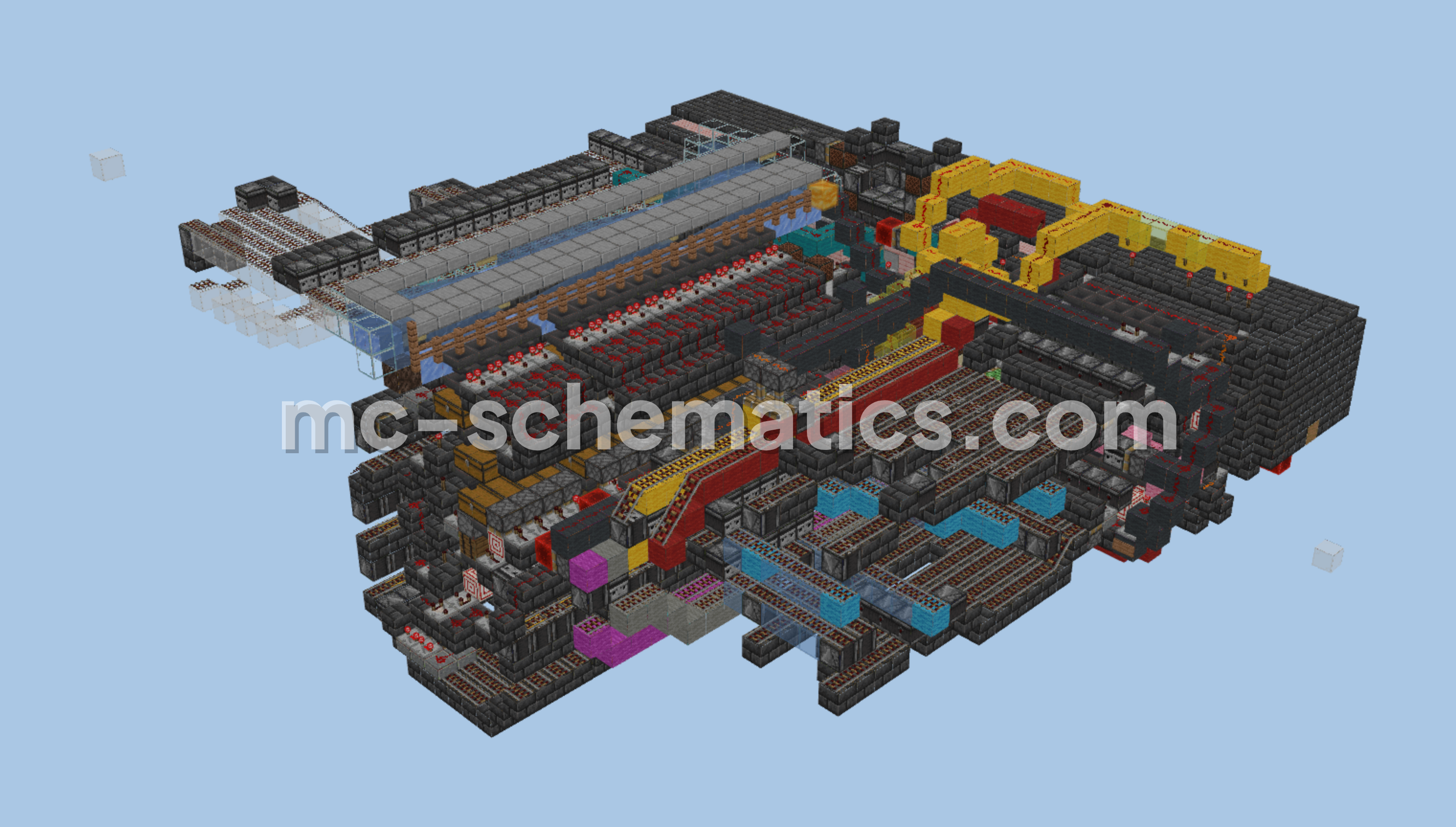 Automatic Potion Making System Minecraft schematic preview