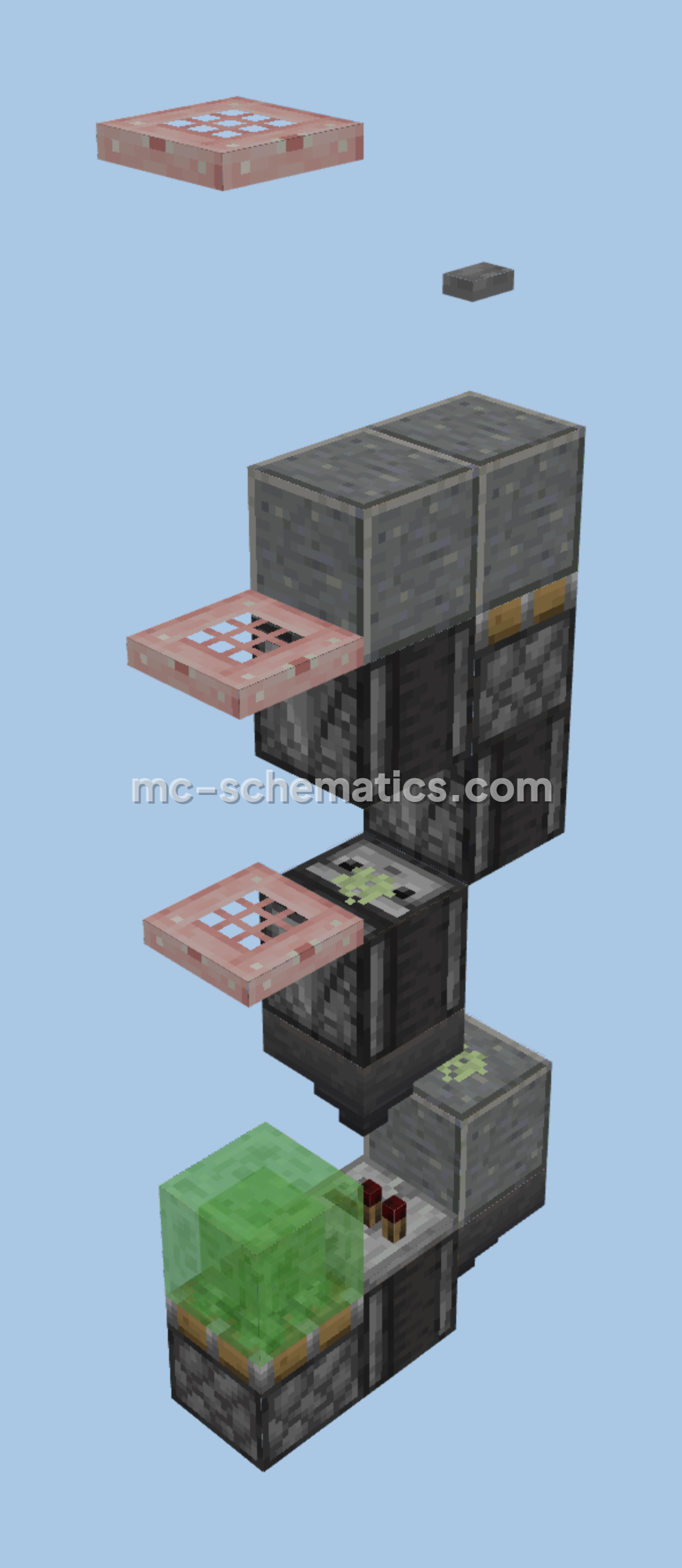 Automatic Wardrobe System Minecraft schematic preview