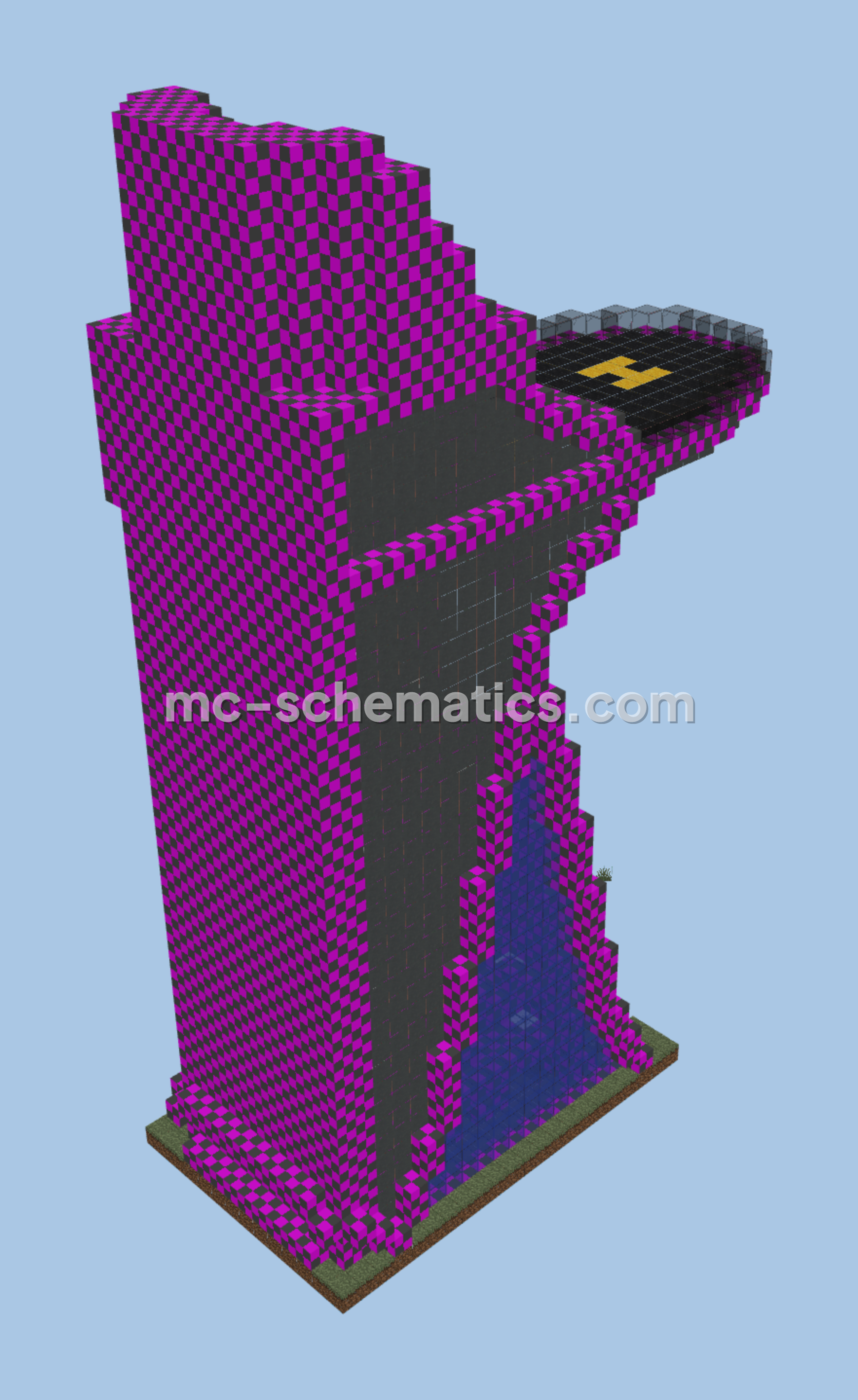 Avengers Tower Build Minecraft schematic preview