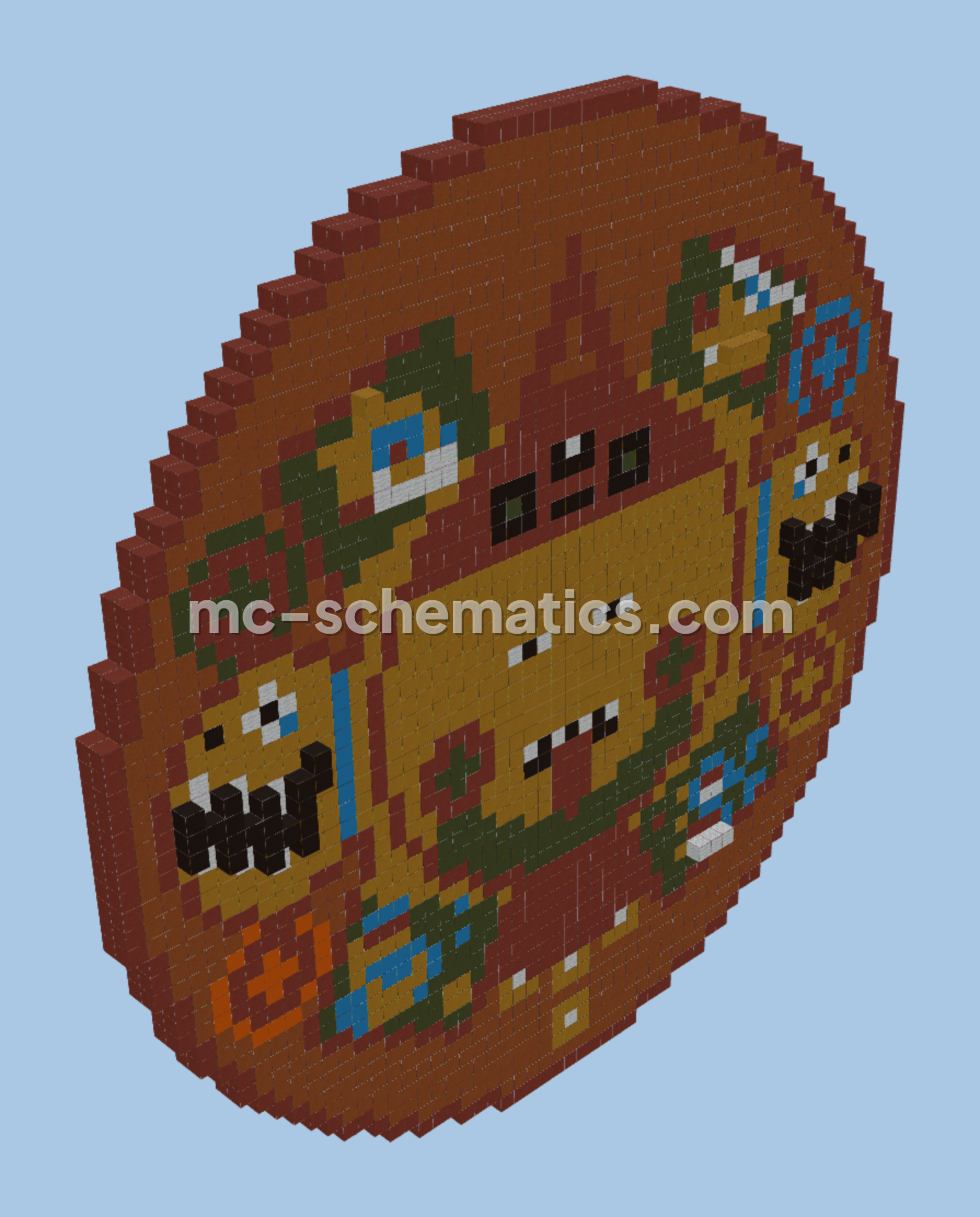 Aztec Calendar Structure Minecraft schematic preview