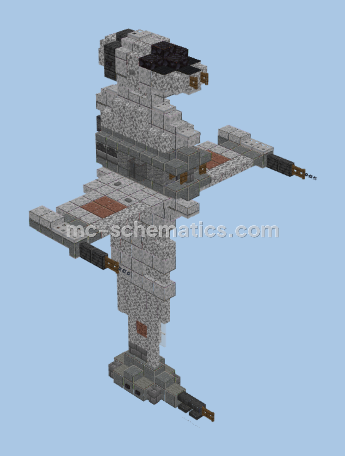 B-Wing Starfighter Schematic Minecraft schematic preview